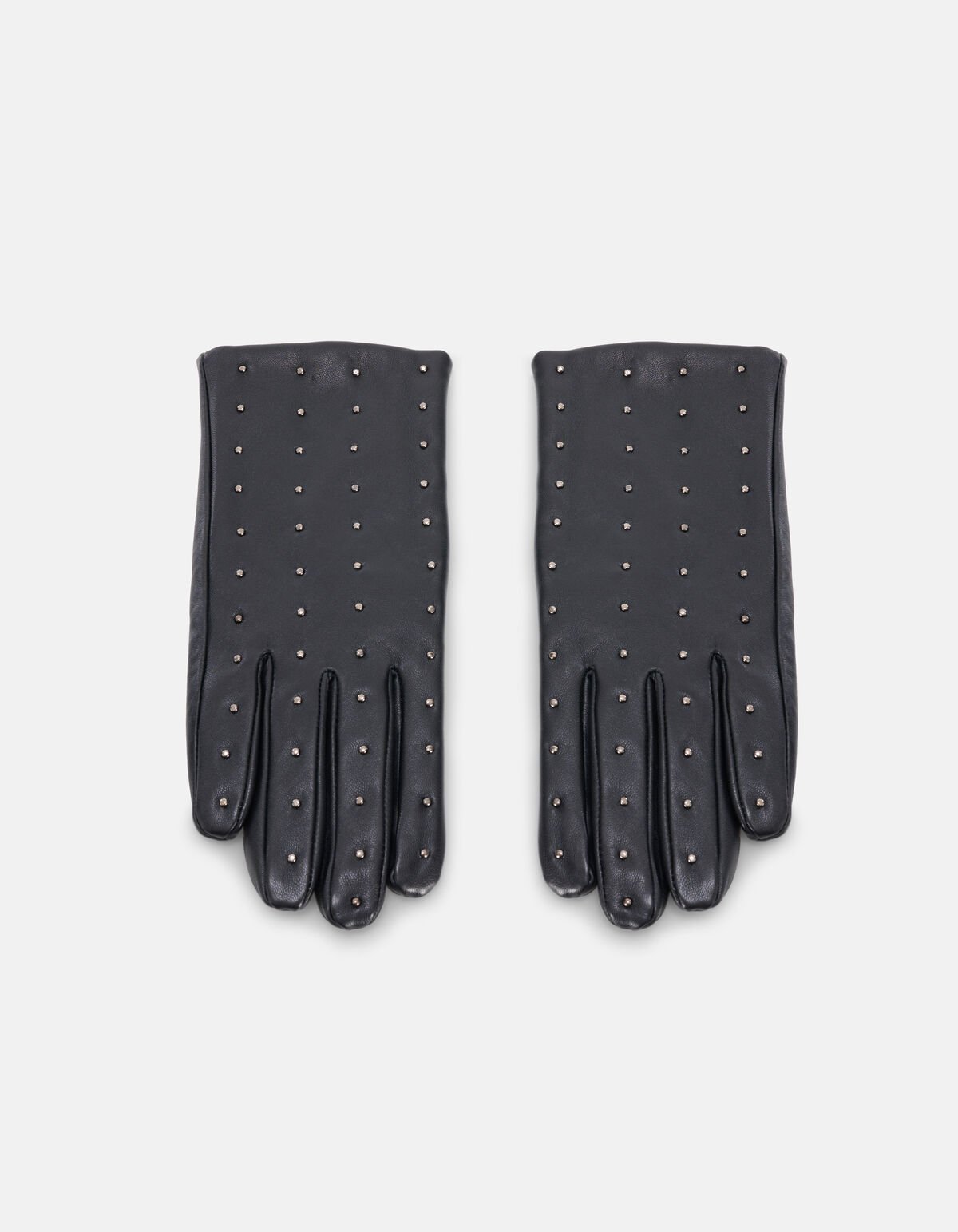 Leren Studs Handschoenen Zwart SHOEBY ACCESSOIRES