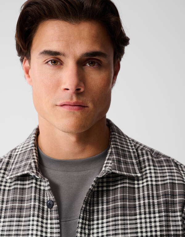 Ruiten Overshirt Donkergroen SHOEBY MEN