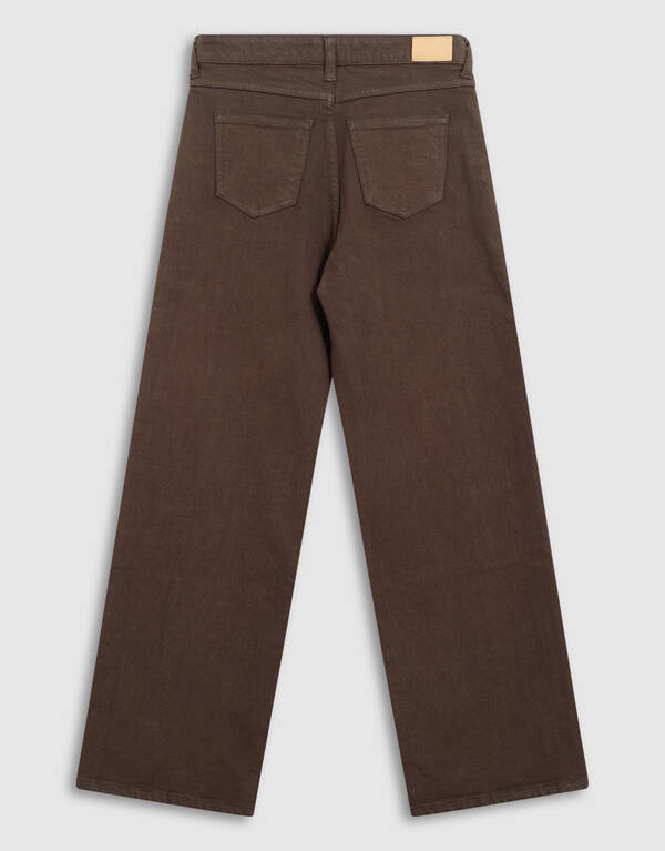 Stud Wide Leg Fit Jeans Bruin SHOEBY GIRLS