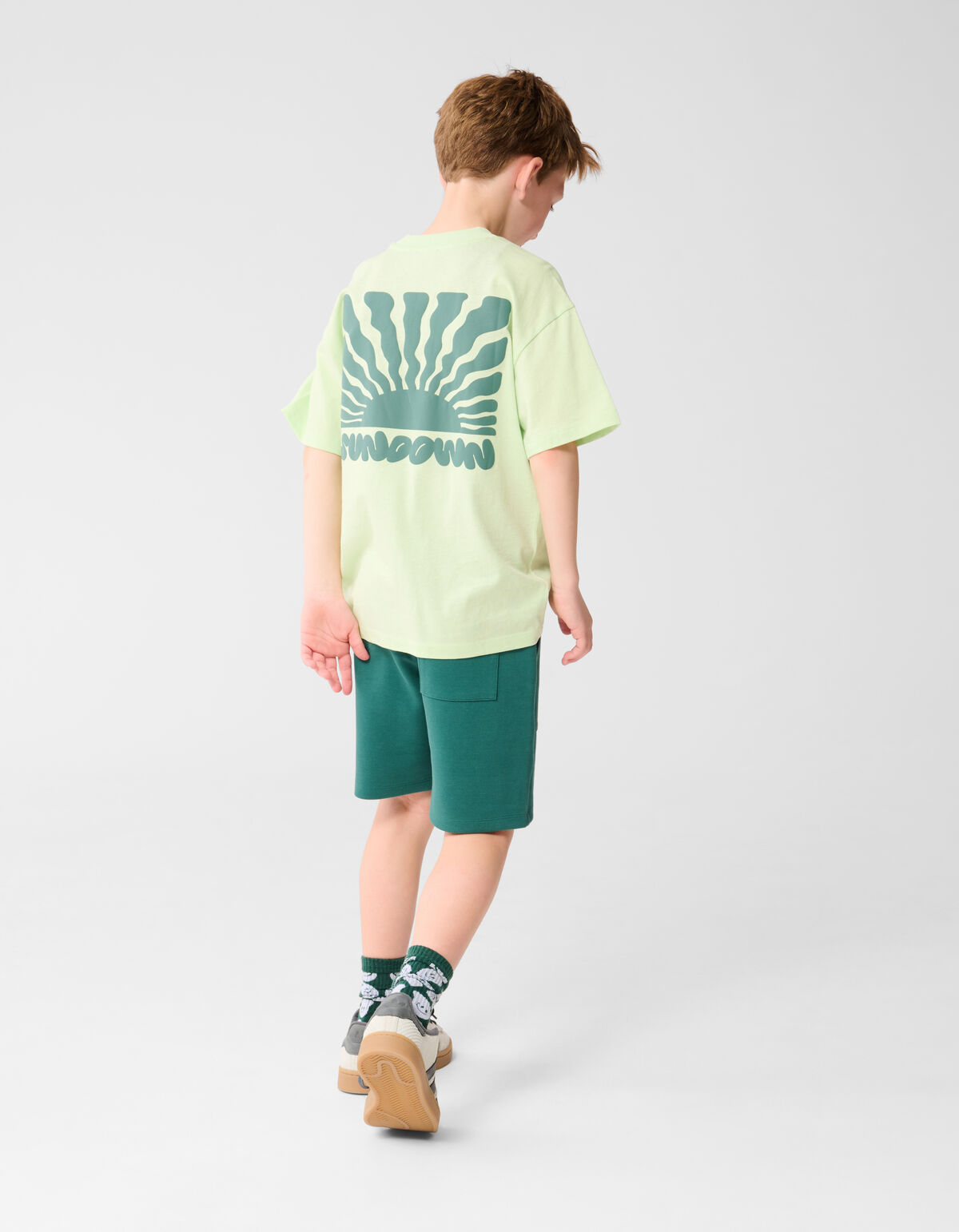 Pique Short Groen SHOEBY BOYS