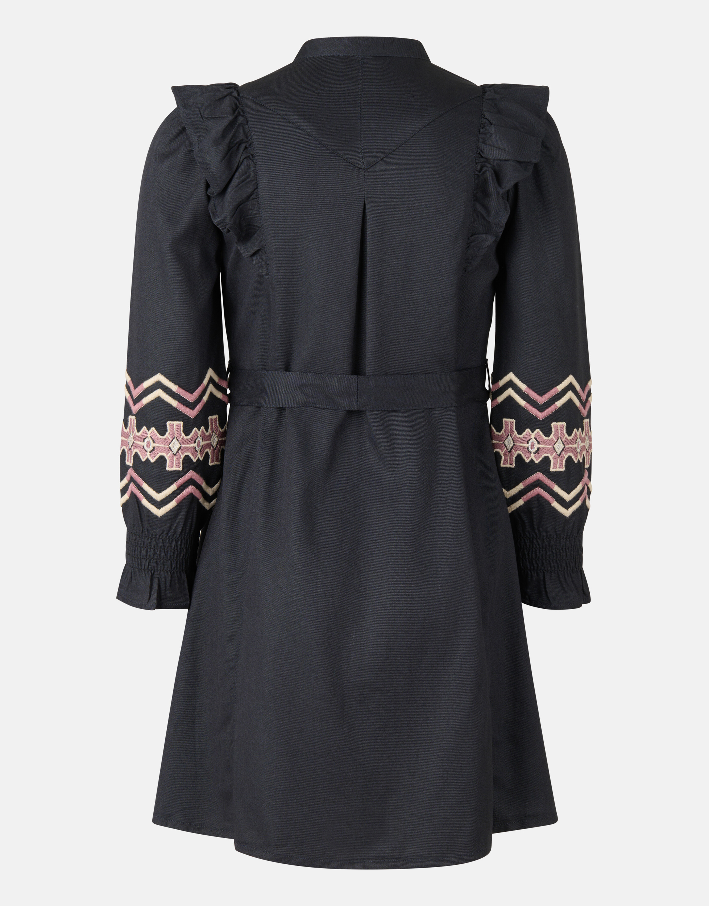 Embroidery Jurk Donkergrijs SHOEBY GIRLS