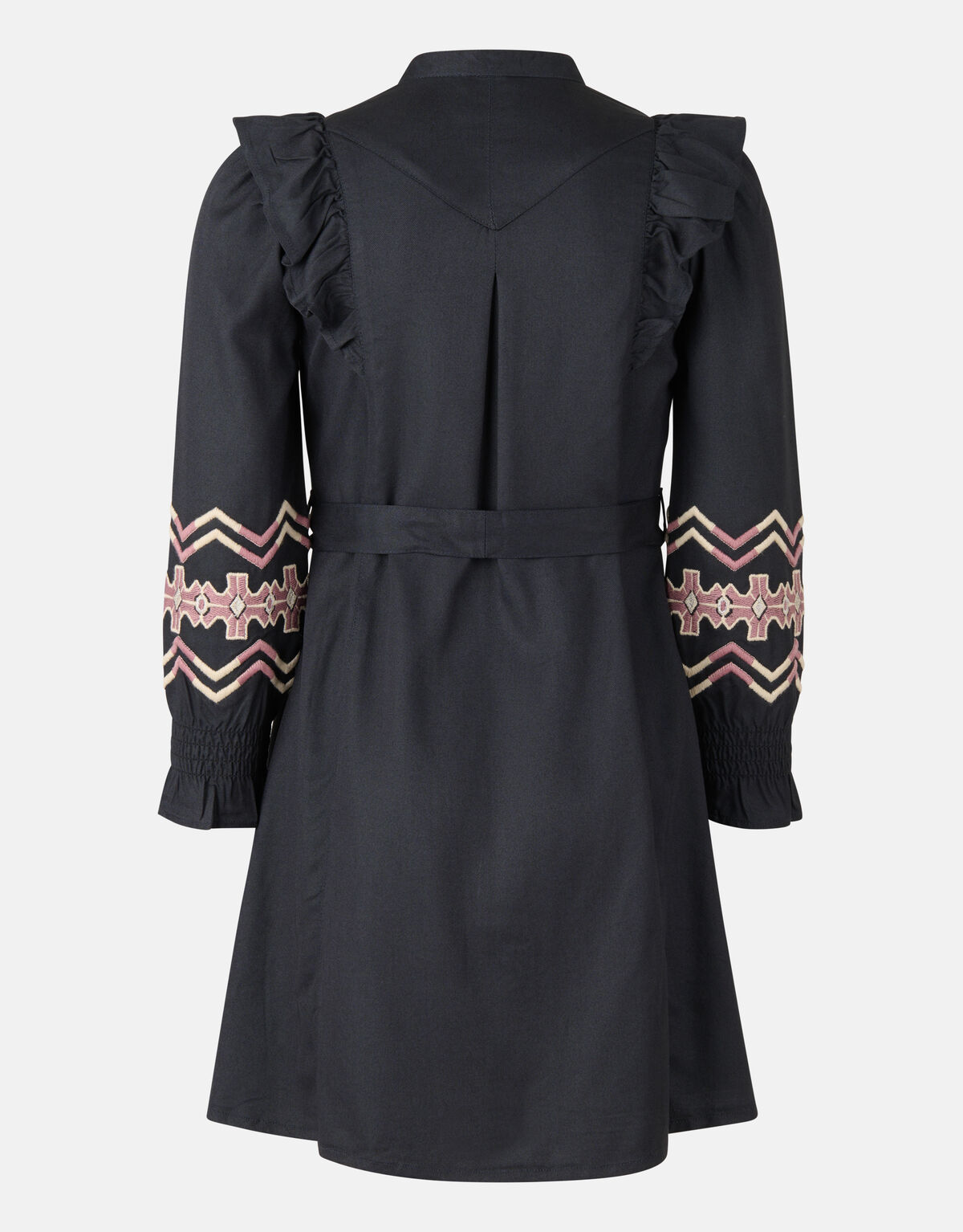 Embroidery Jurk Donkergrijs SHOEBY GIRLS