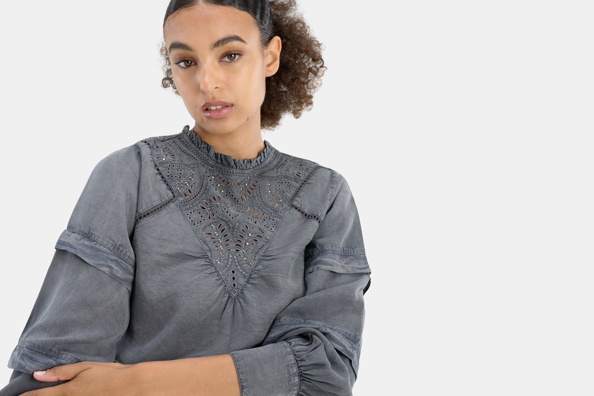 Lyocell Embro Blouse EKSEPT