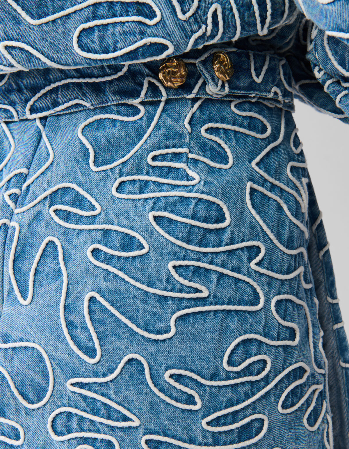 Embroidery Cord Rok Denim SHOEBY WOMEN