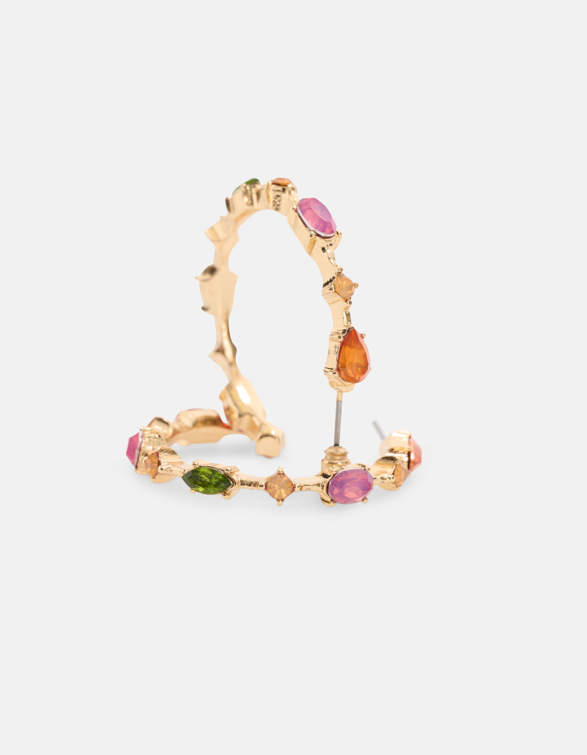 Gekleurde Stenen Oorbellen Goud SHOEBY ACCESSOIRES