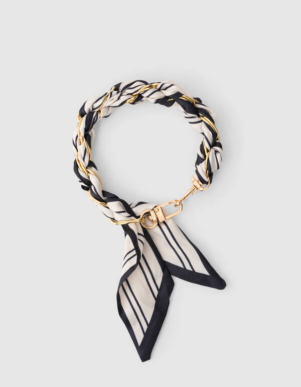 Sjaal Koord Zwart/Wit SHOEBY ACCESSOIRES