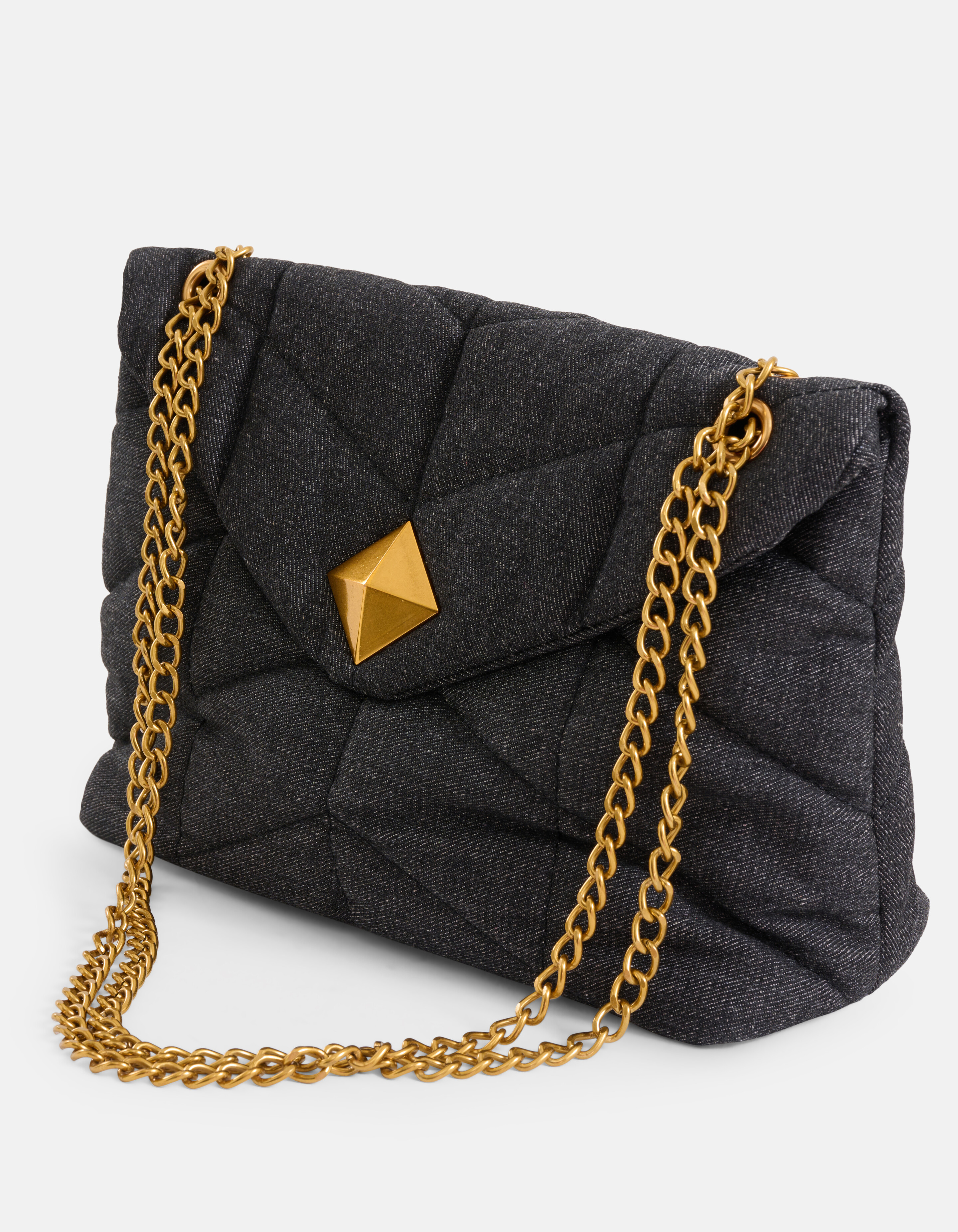 Denim Tas Donkergrijs SHOEBY ACCESSOIRES