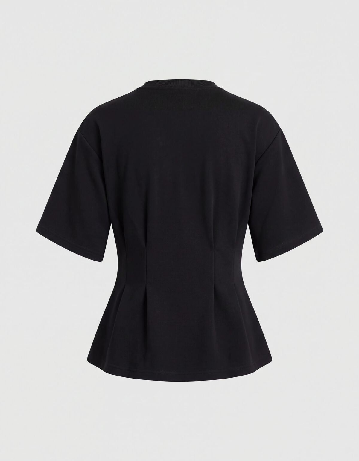 Peplum Scuba  T-shirt Zwart SHOEBY WOMEN