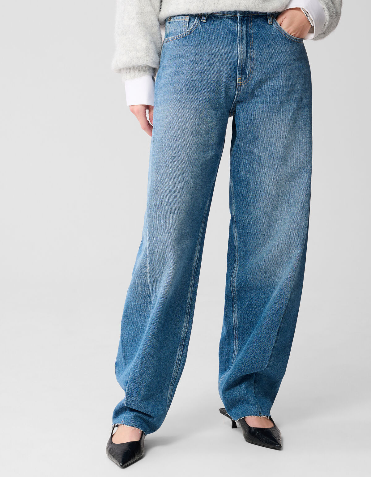 Barrel Fit Jeans Mediumstone SHOEBY WOMEN