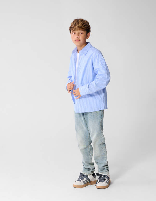 Gestreept Overhemd Blauw SHOEBY BOYS