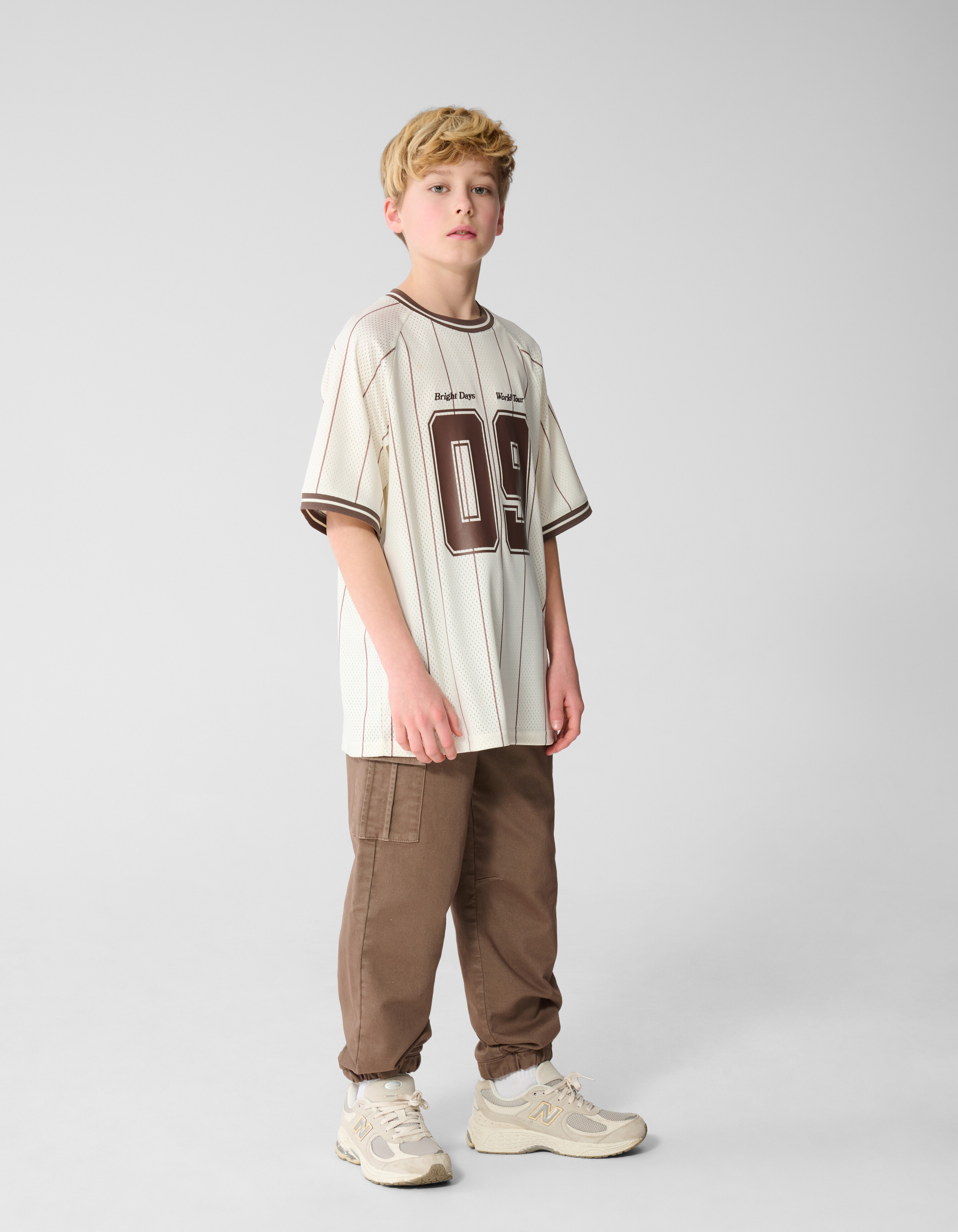 Loose Fit Cargo Broek Taupe SHOEBY BOYS