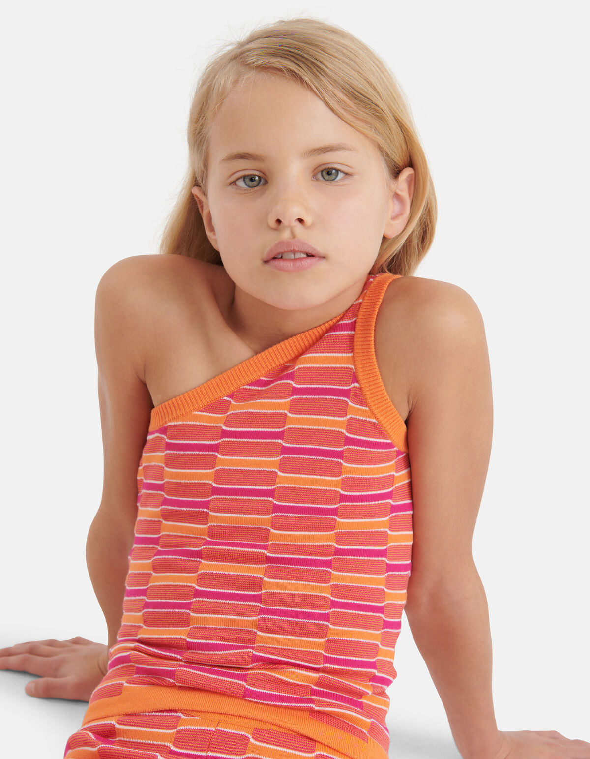 One Shoulder Top Roze SHOEBY GIRLS