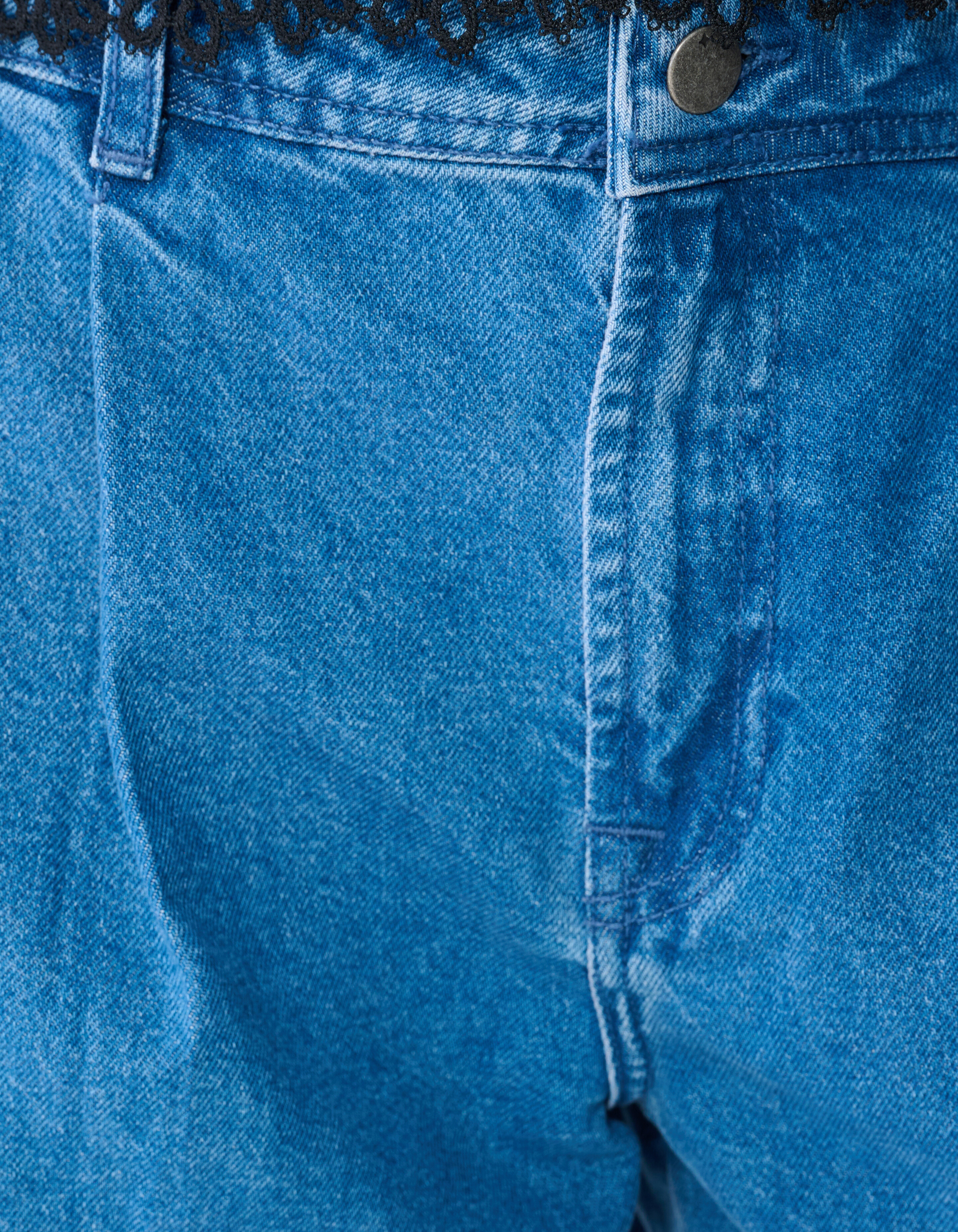 Pleated Wide Leg Fit Jeans Mediumstone SHOEBY WOMEN