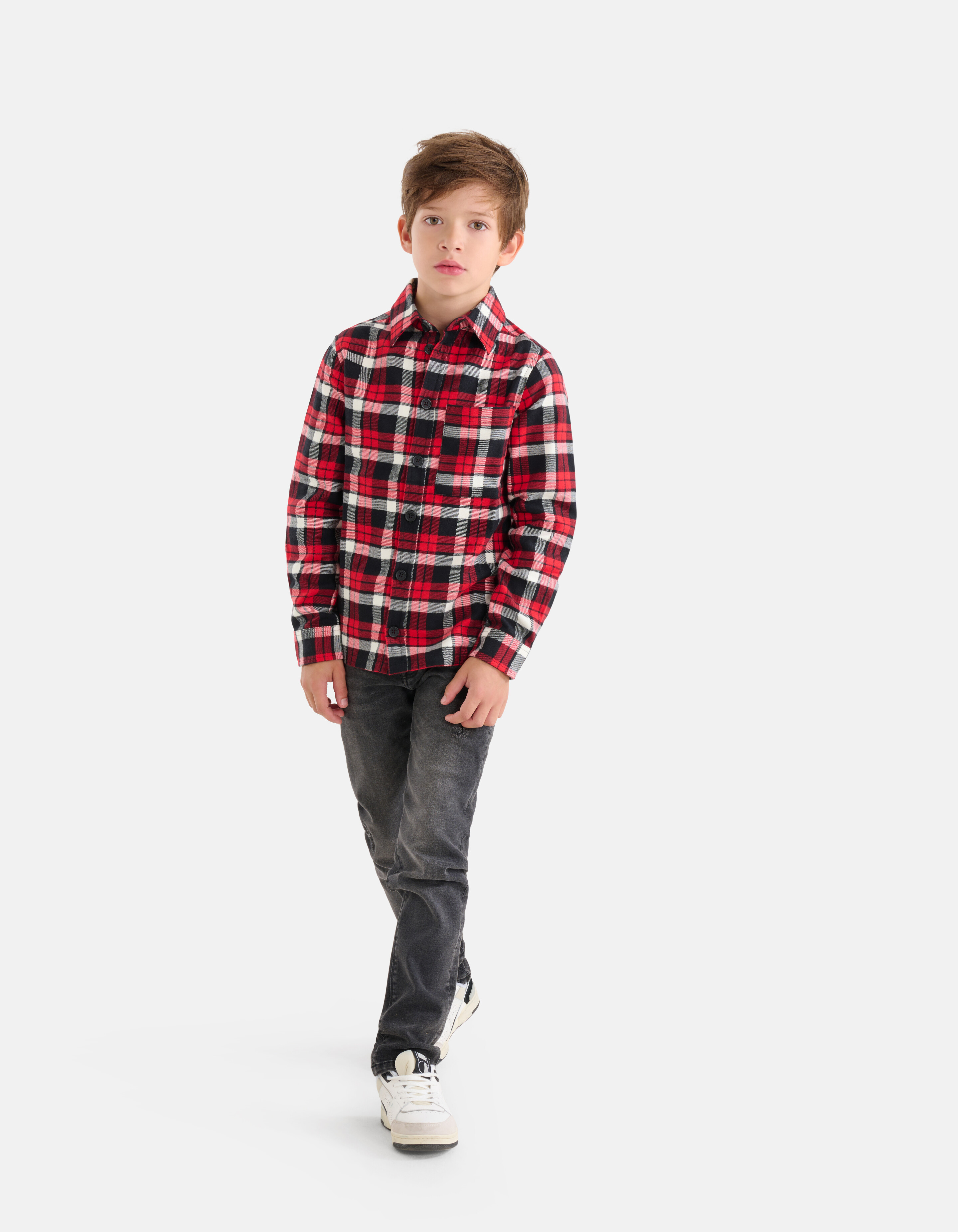 Ruiten Overhemd Rood SHOEBY BOYS