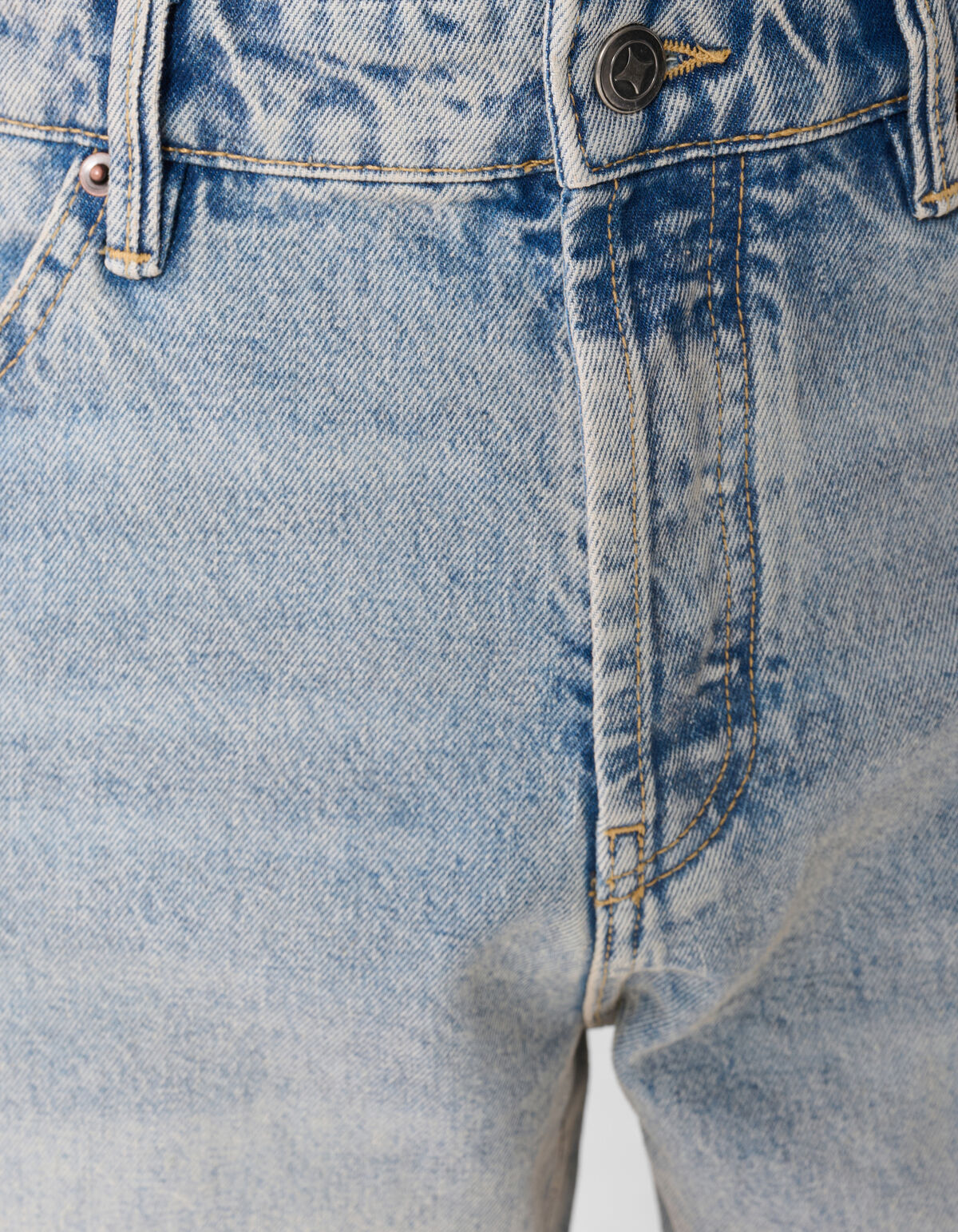 Baggy Fit Jeans Washed Blauw/Grijs L32 SHOEBY MEN