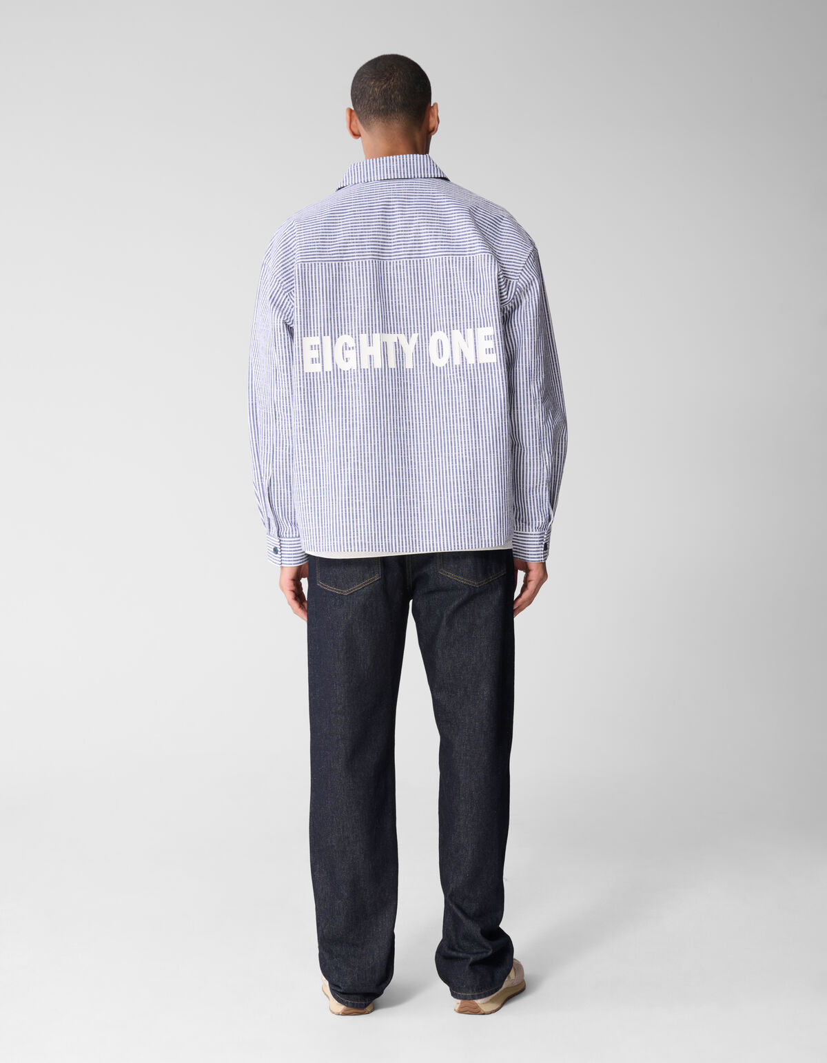 Pinstripe Overshirt Blauw SHOEBY MEN