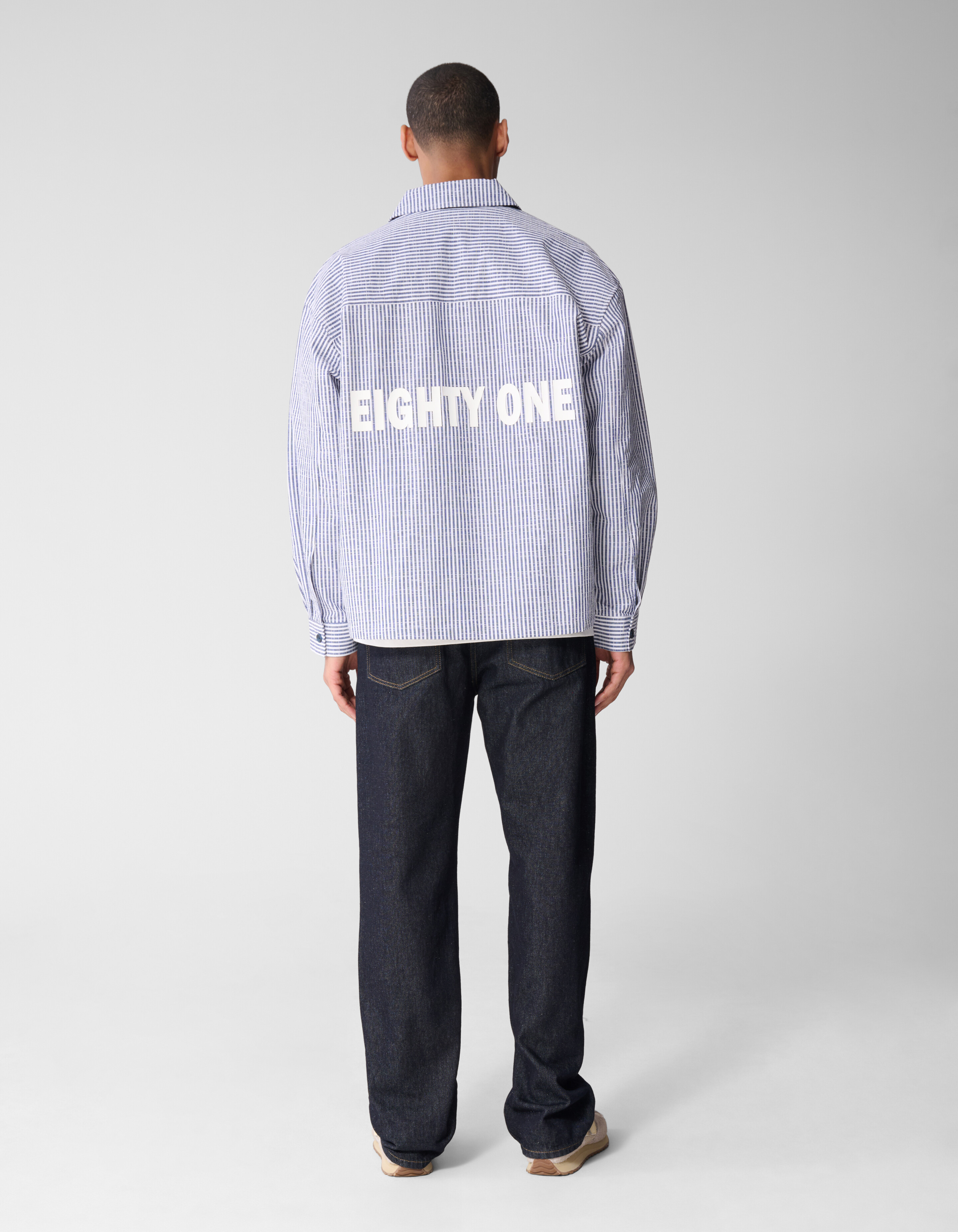 Pinstripe Overshirt Blauw SHOEBY MEN