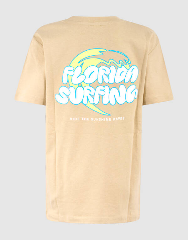 Florida Artwork T-shirt Beige SHOEBY BOYS