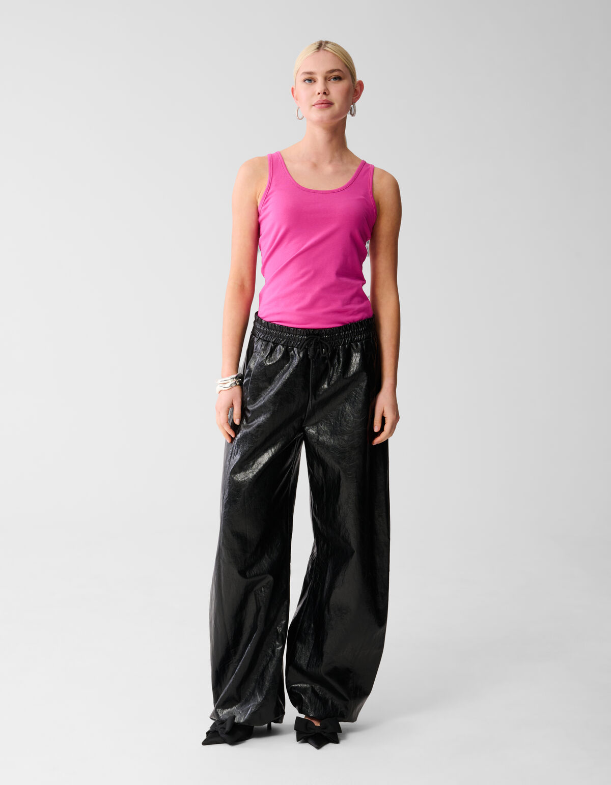 Basic Tanktop Donkerroze SHOEBY WOMEN