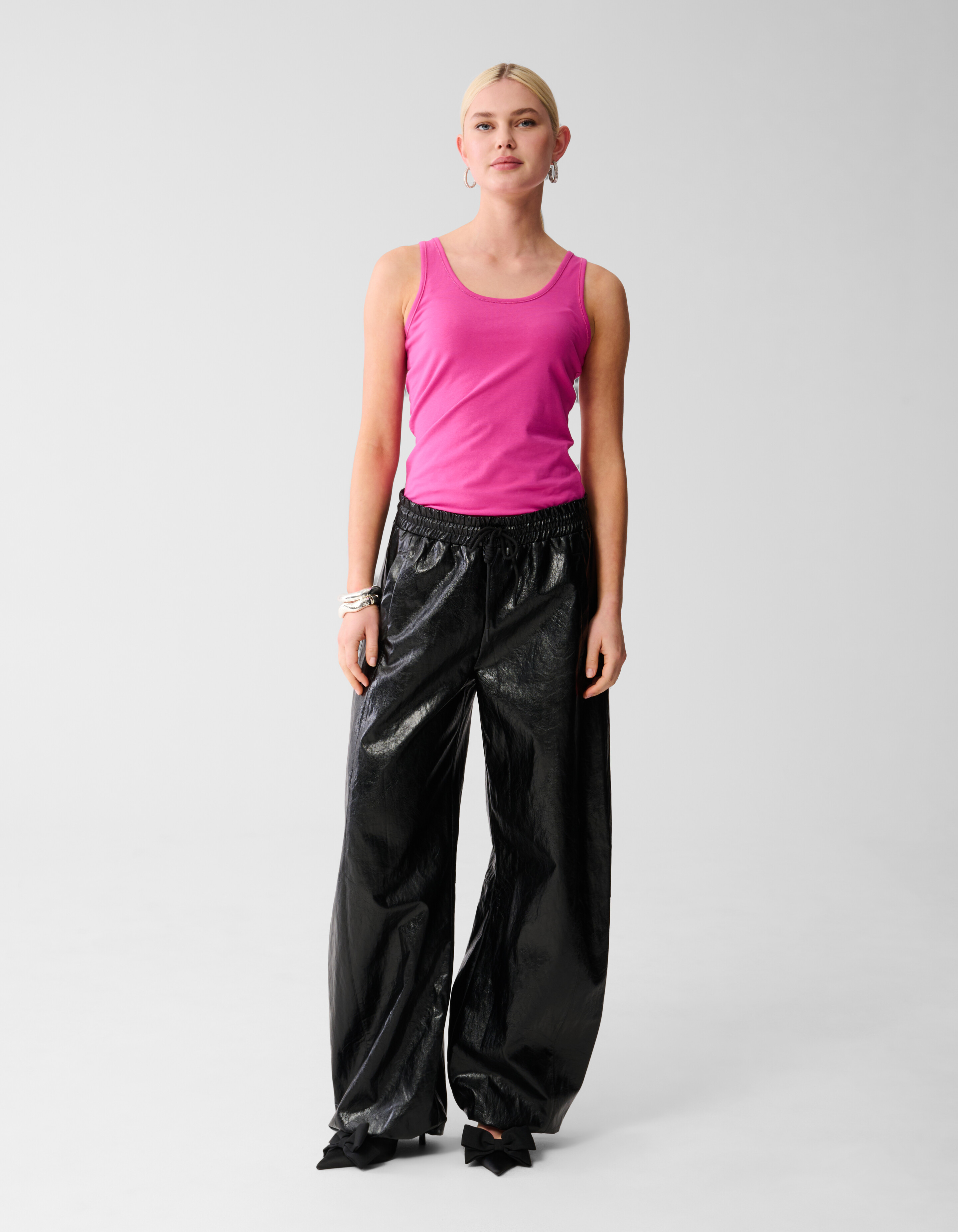 Basic Tanktop Donkerroze SHOEBY WOMEN