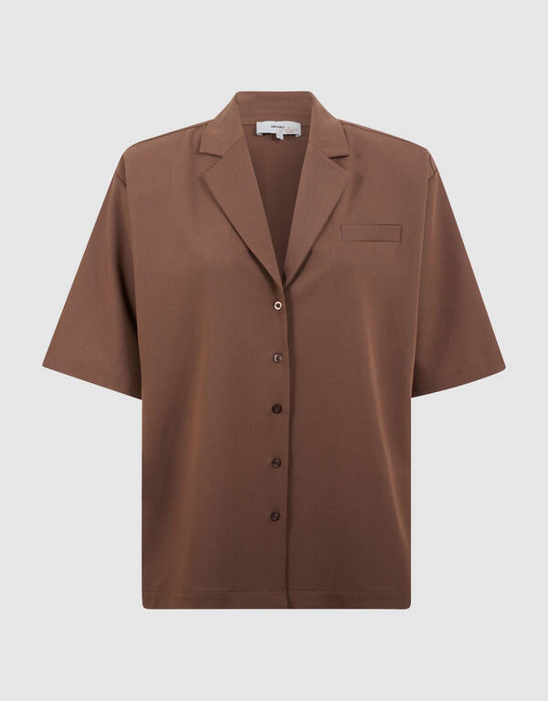 Oversized Blazer Blouse Bruin By Fred SHOEBY WOMEN