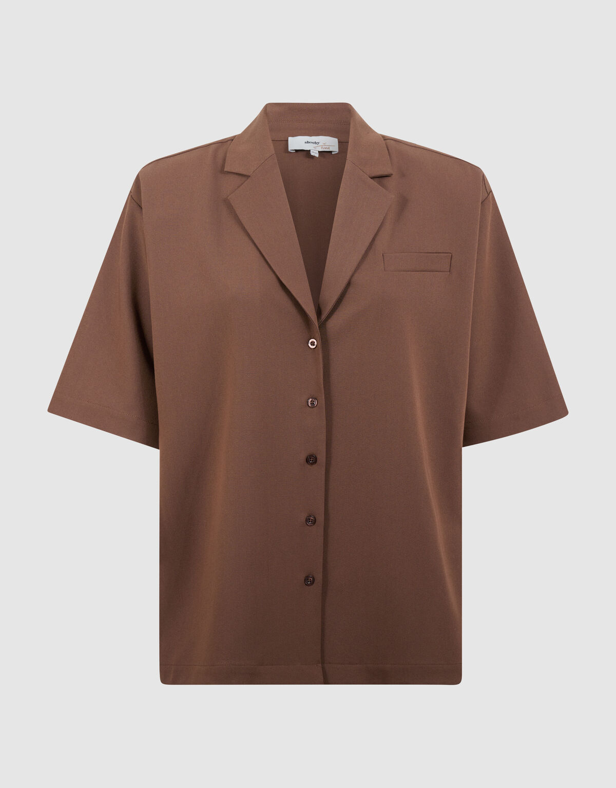 Oversized Blazer Blouse Bruin By Fred SHOEBY WOMEN