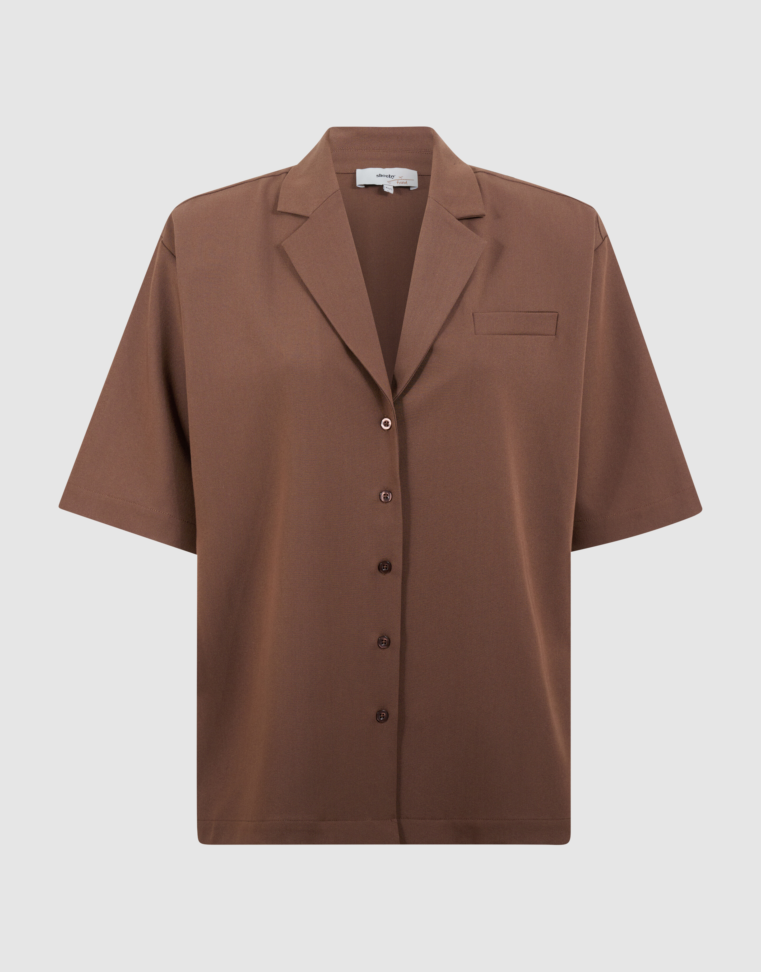 Oversized Blazer Blouse Bruin By Fred SHOEBY WOMEN