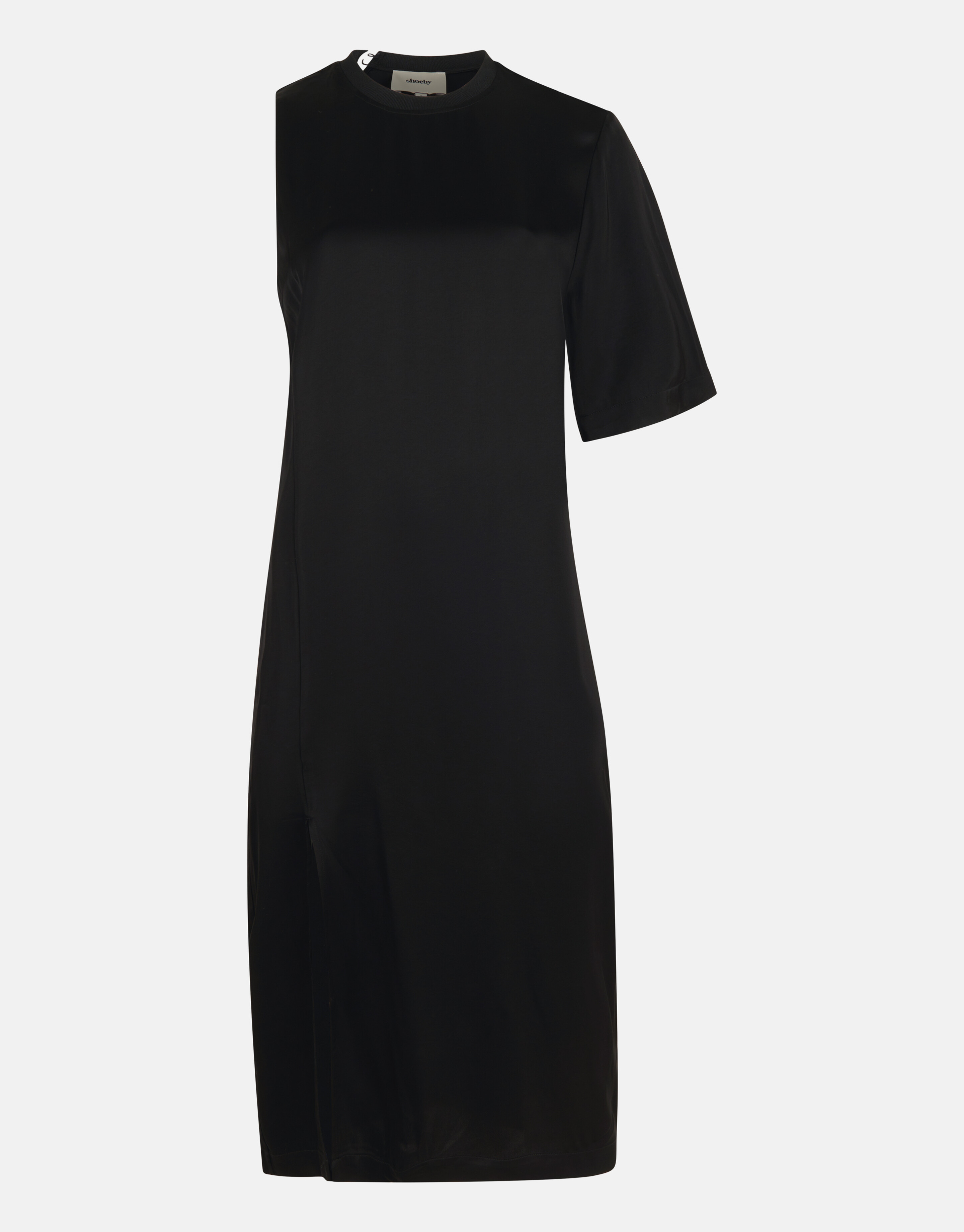 Satijnen T-shirt Jurk Zwart SHOEBY WOMEN