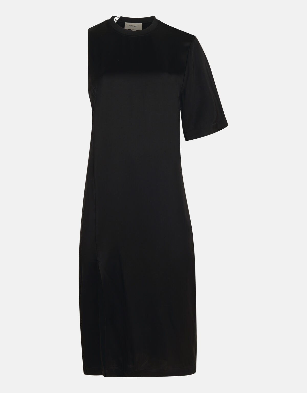 Satijnen T-shirt Jurk Zwart SHOEBY WOMEN