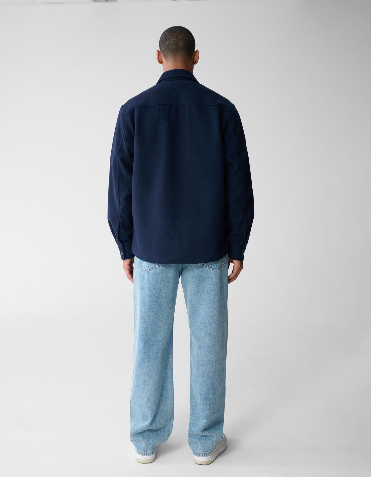 Soft Zip Overshirt Donkerblauw SHOEBY MEN