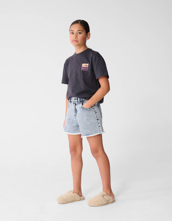 Fruity Artwork T-shirt Donkergrijs SHOEBY GIRLS