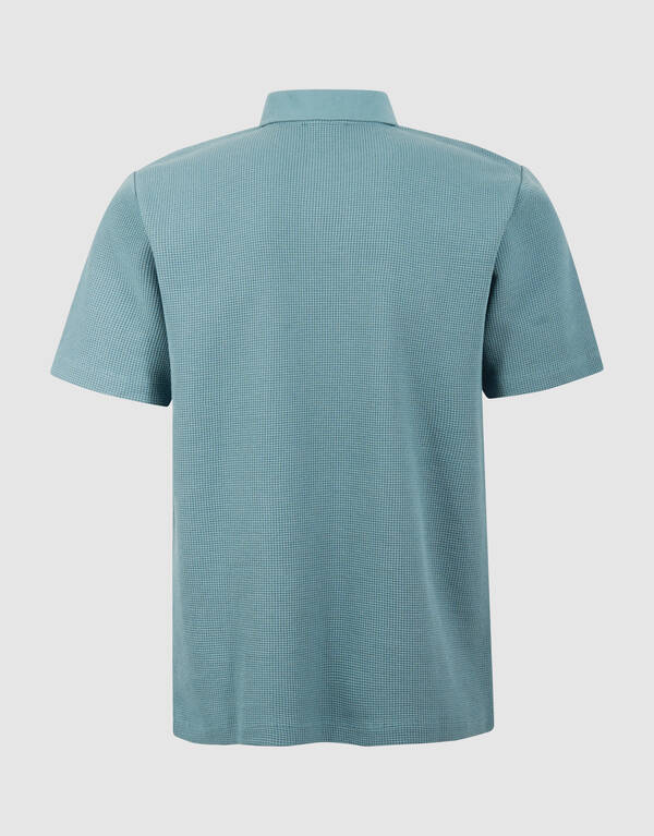 Waffle Polo Donkergroen SHOEBY MEN