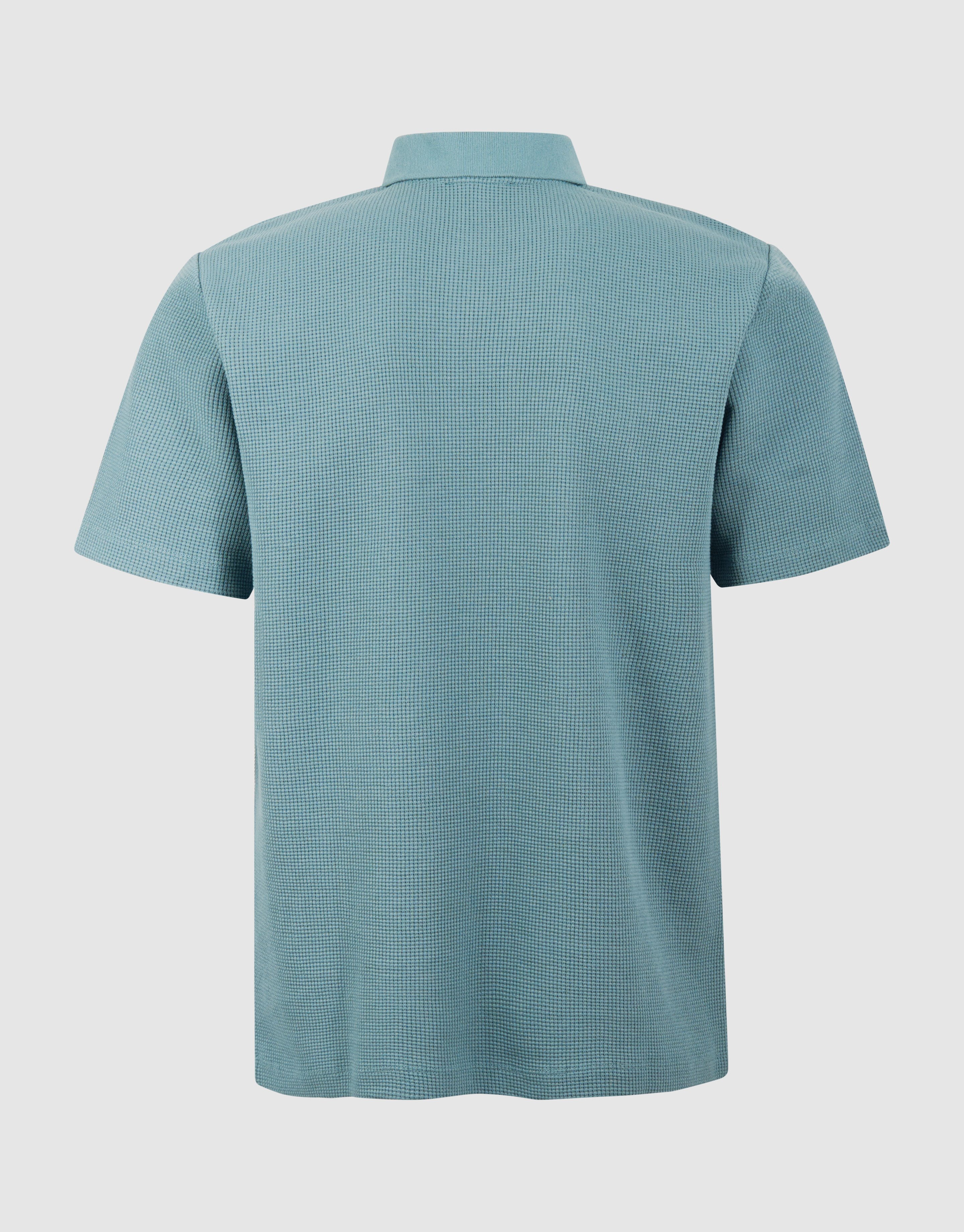 Waffle Polo Donkergroen SHOEBY MEN