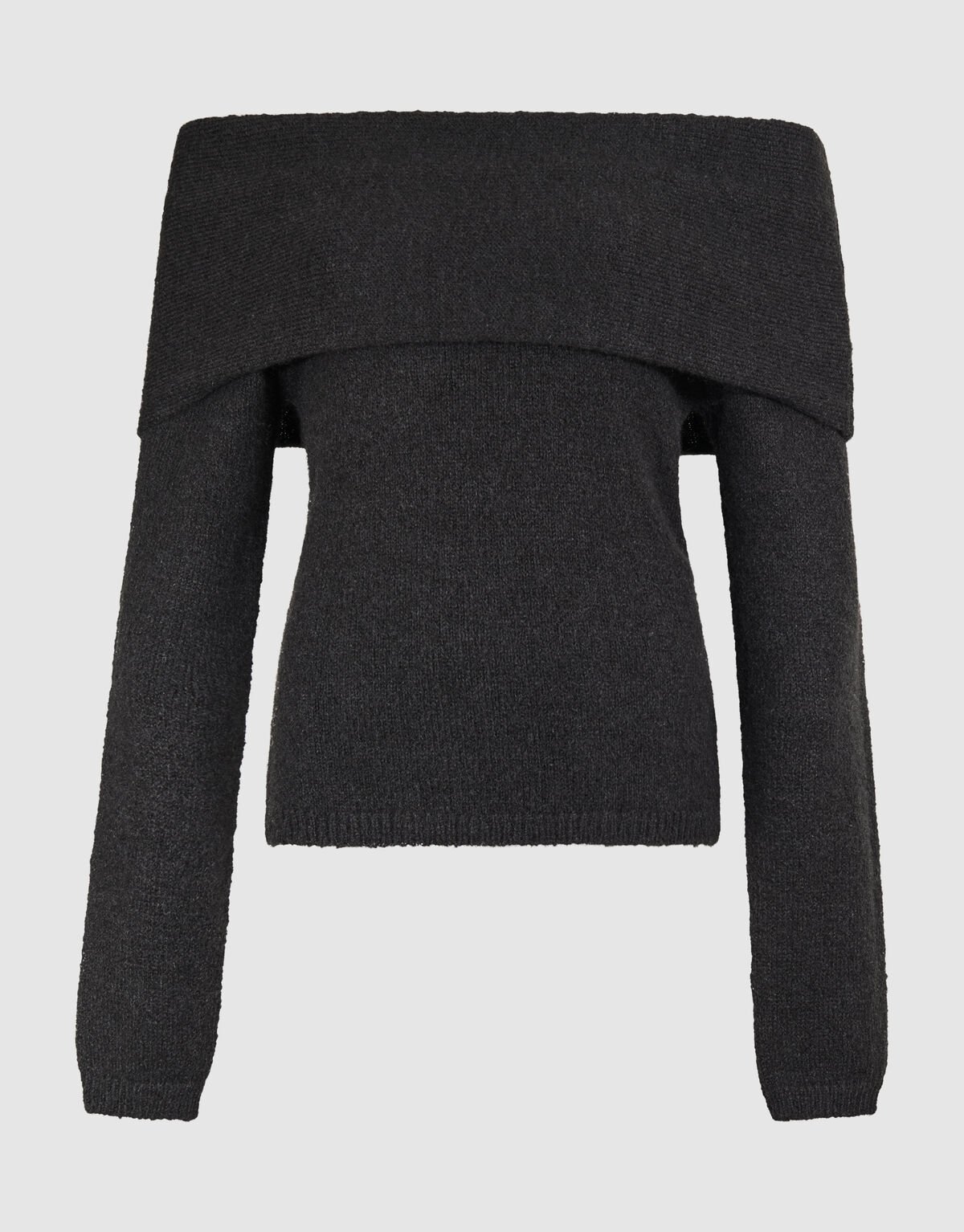 Off Shoulder Trui Donkergrijs SHOEBY WOMEN