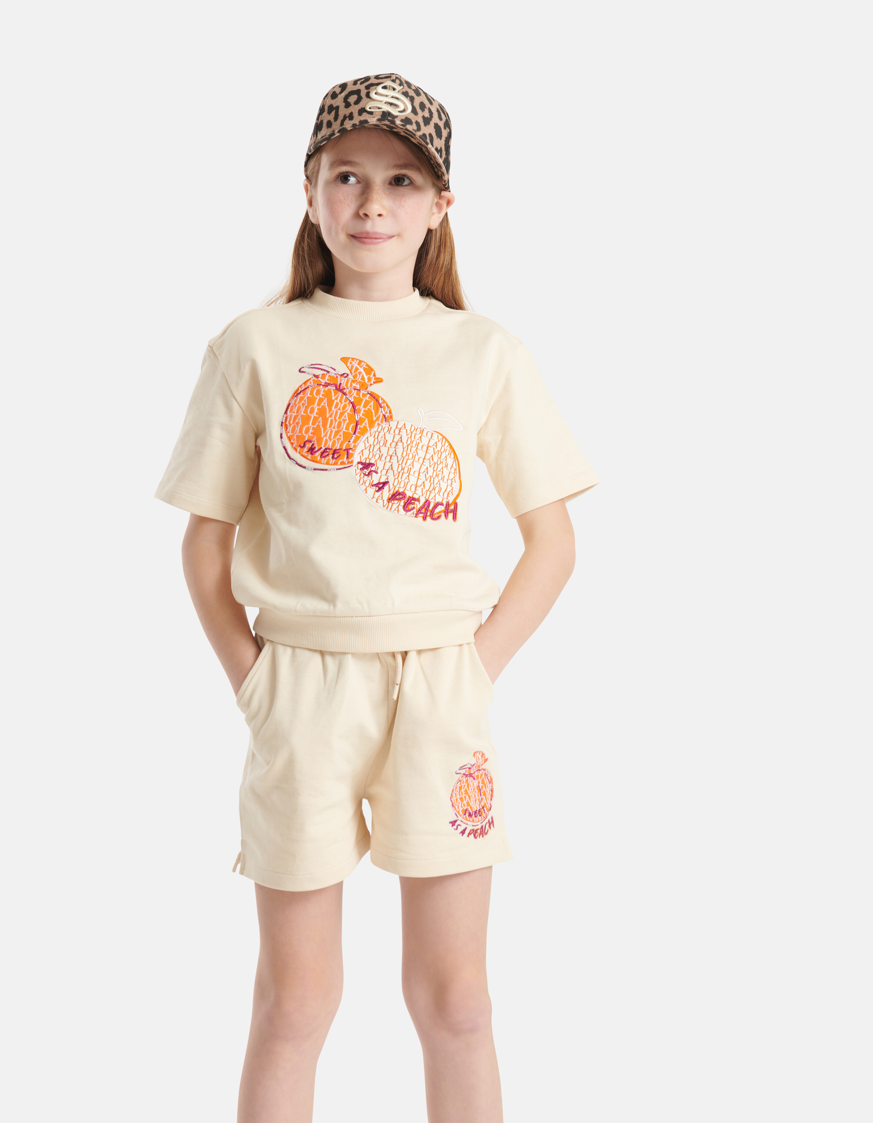 Sweat Short Gebroken Wit SHOEBY GIRLS