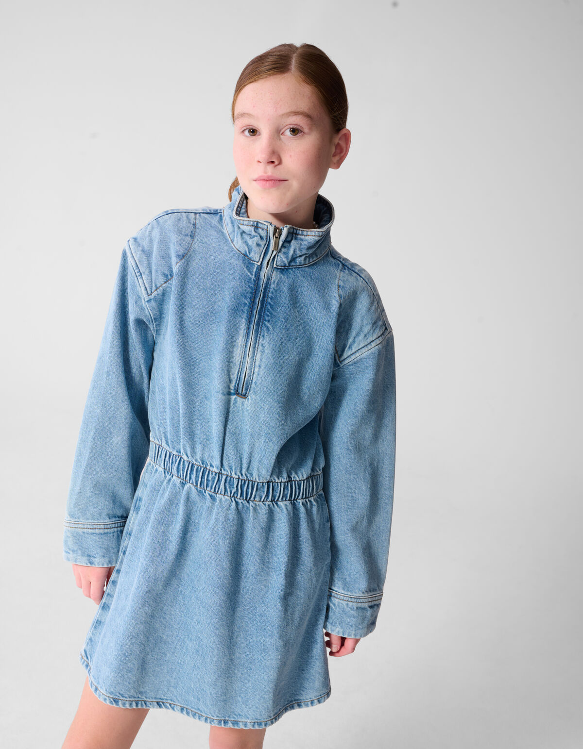 Denim Jurk Blauw SHOEBY GIRLS