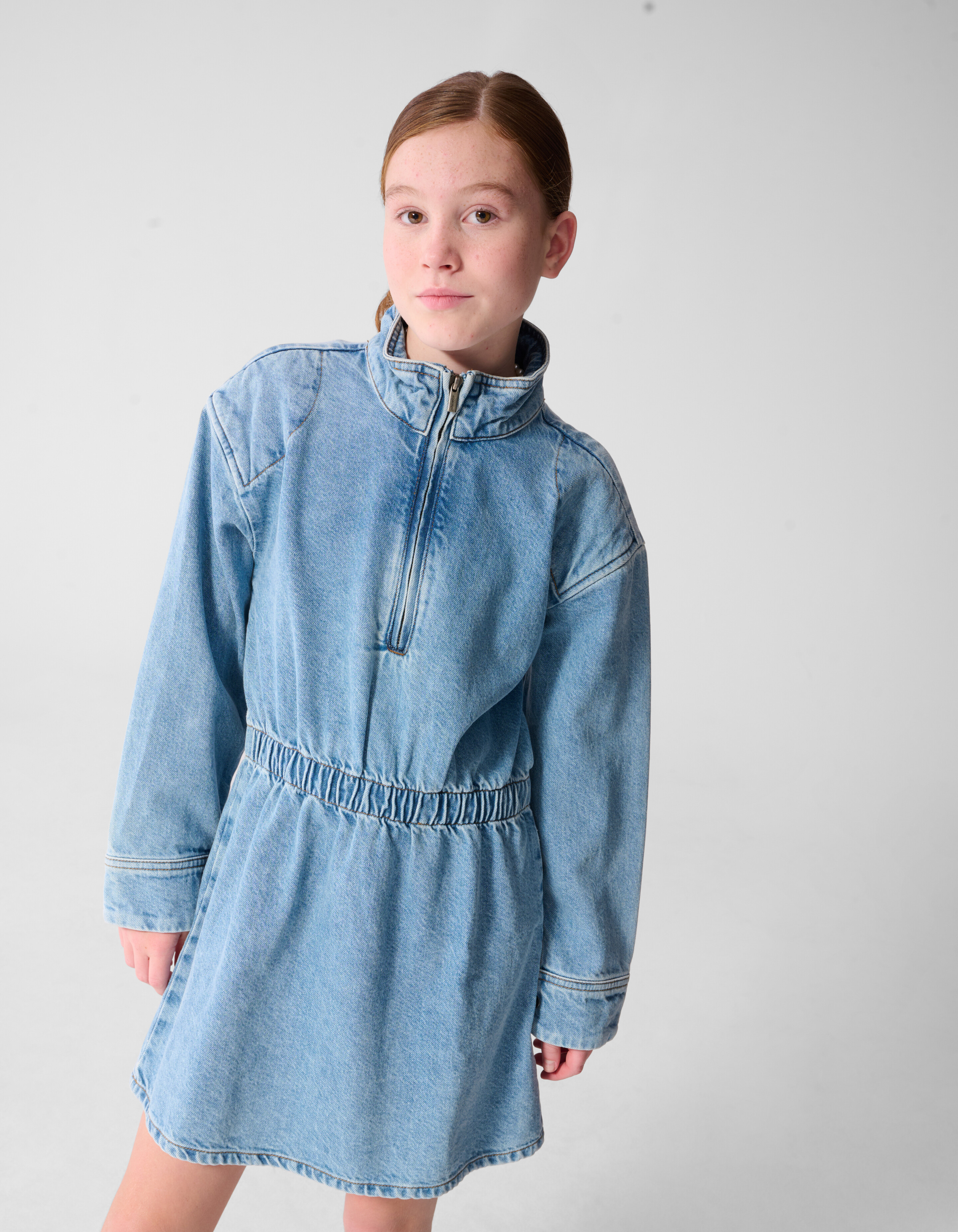 Denim Jurk Blauw SHOEBY GIRLS