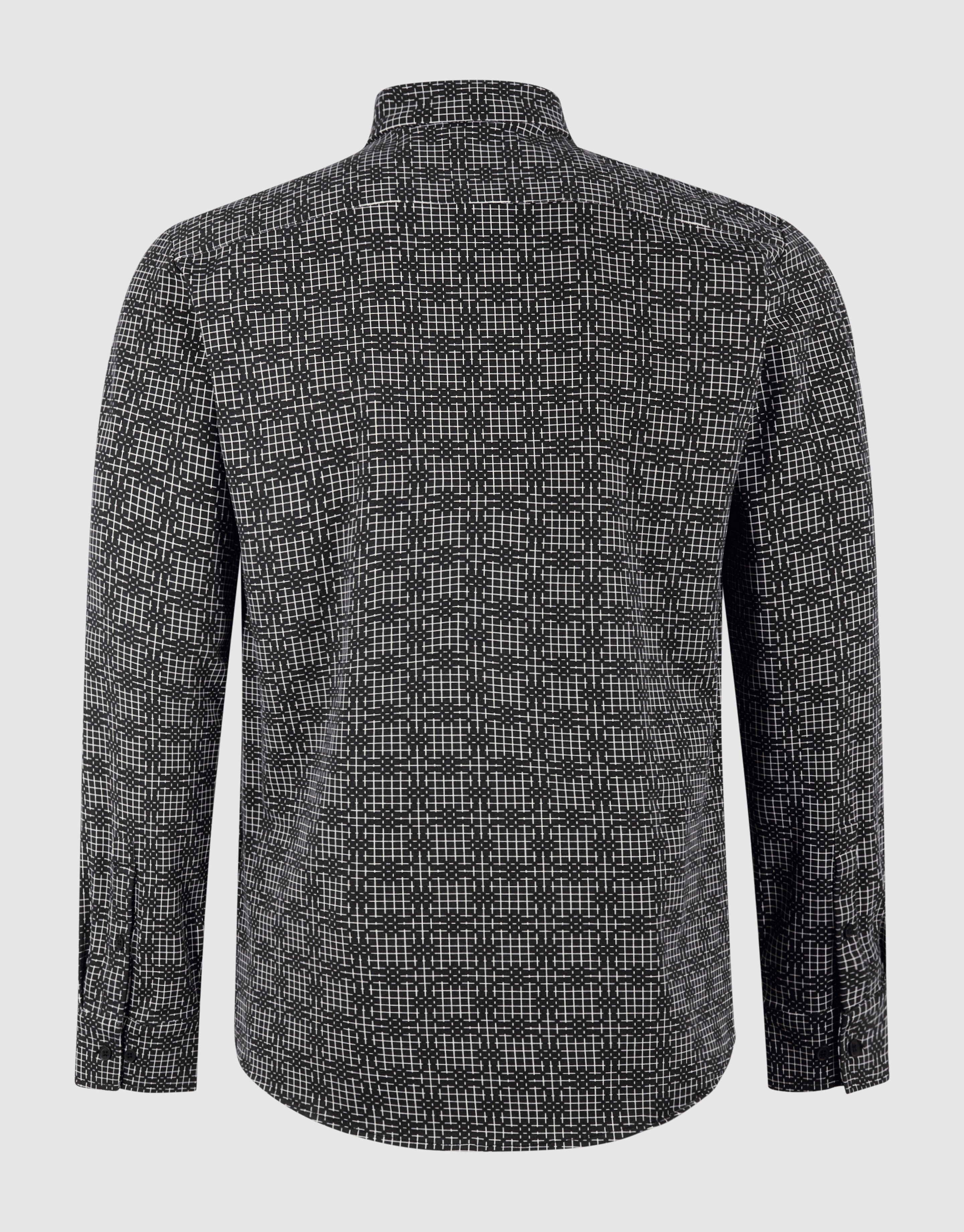 Printed Logo Overhemd Zwart SHOEBY MEN