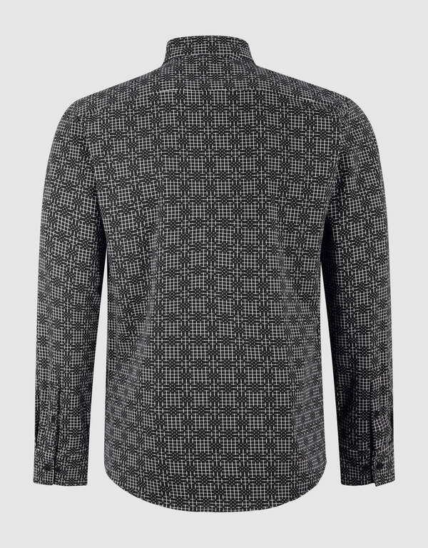 Printed Logo Overhemd Zwart SHOEBY MEN