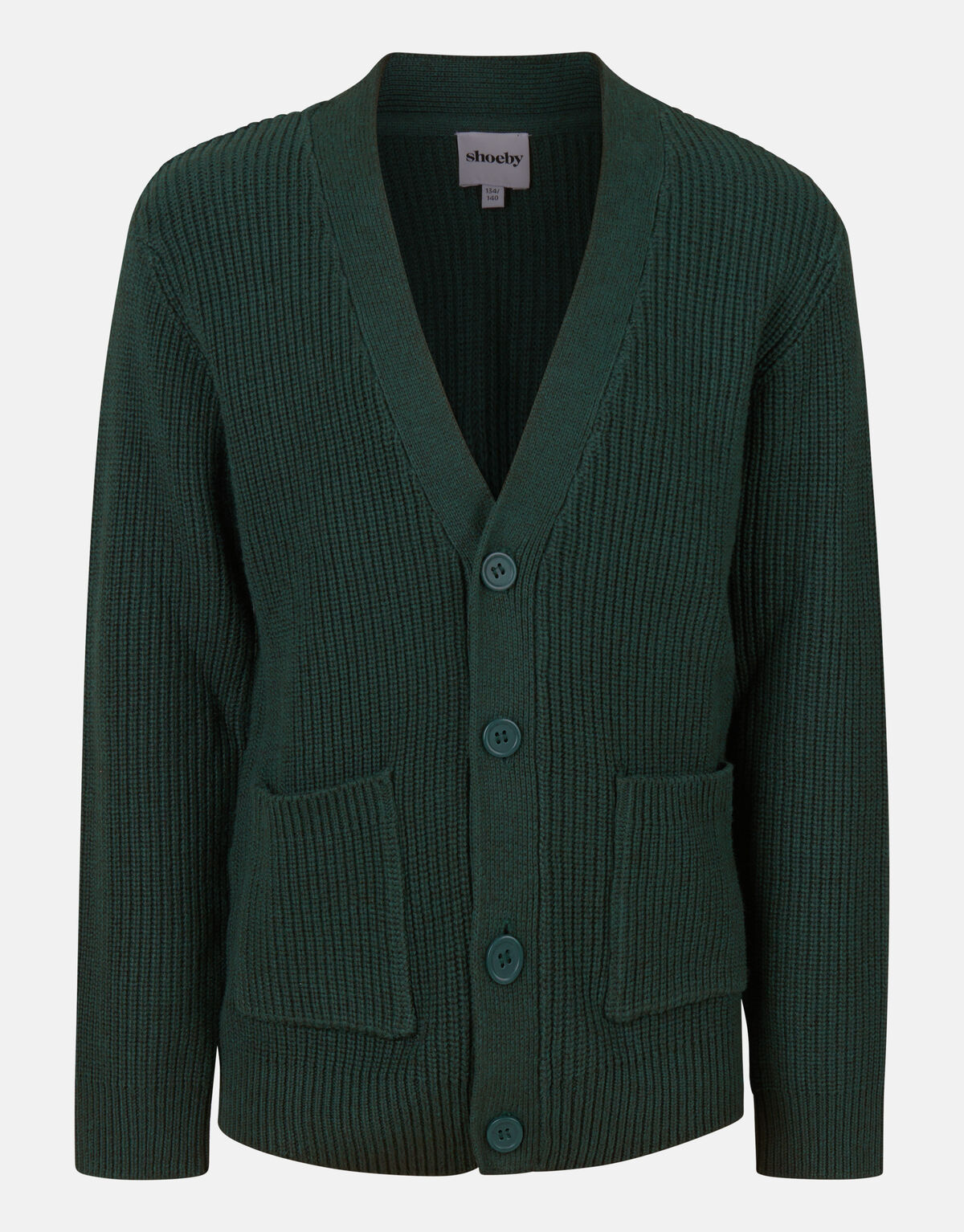 Gebreid Vest Donkergroen SHOEBY BOYS