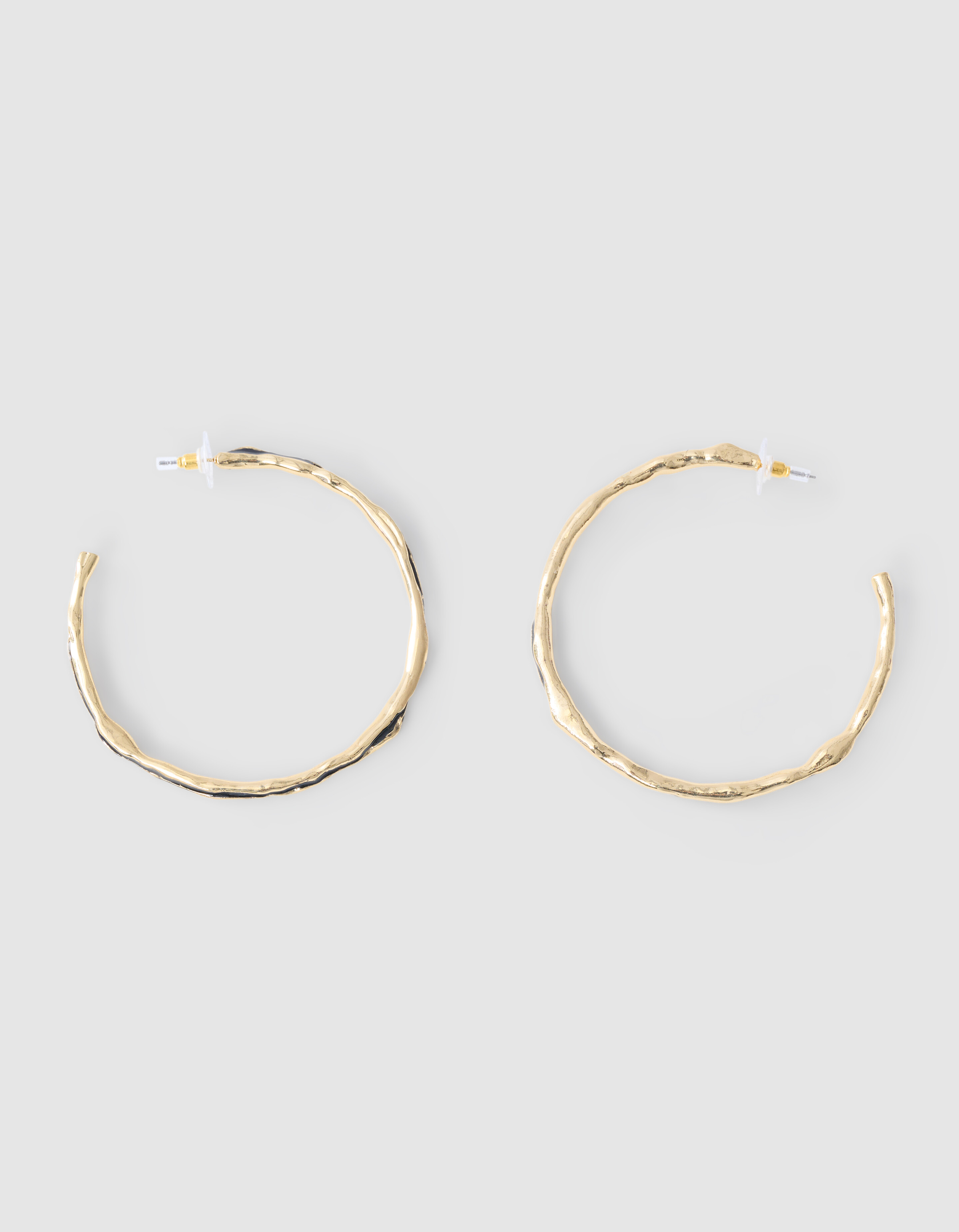 Hammered Hoop Oorbellen Goud SHOEBY ACCESSOIRES