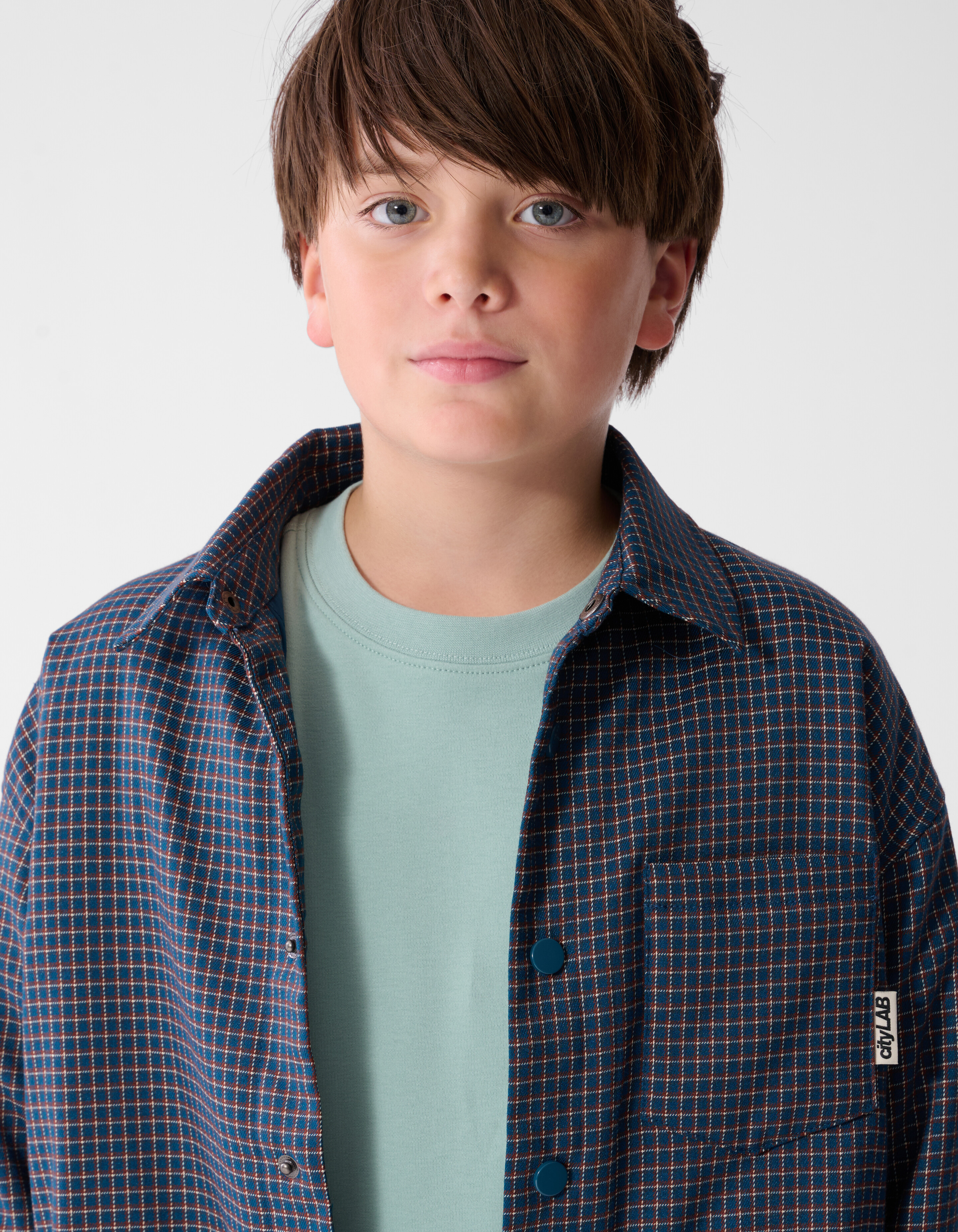 Oversized Padded Overshirt Donkerblauw SHOEBY BOYS