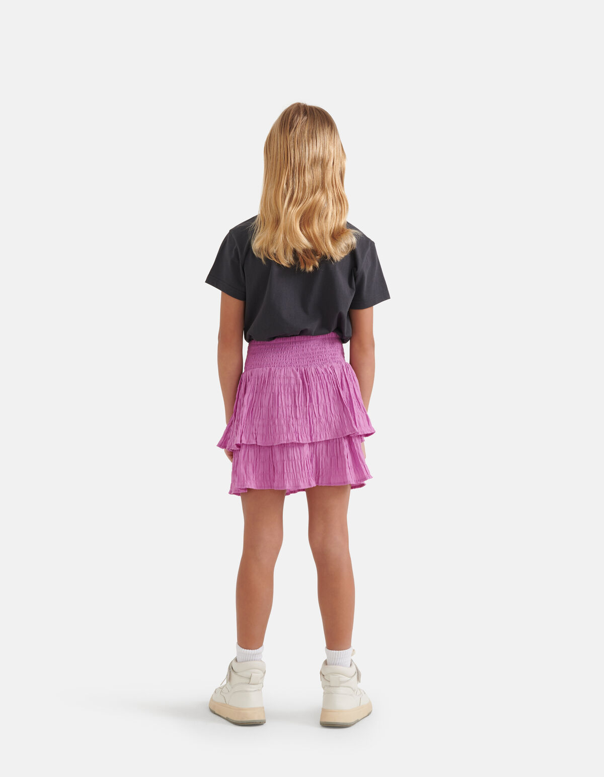 Seersucker Rok Paars SHOEBY GIRLS