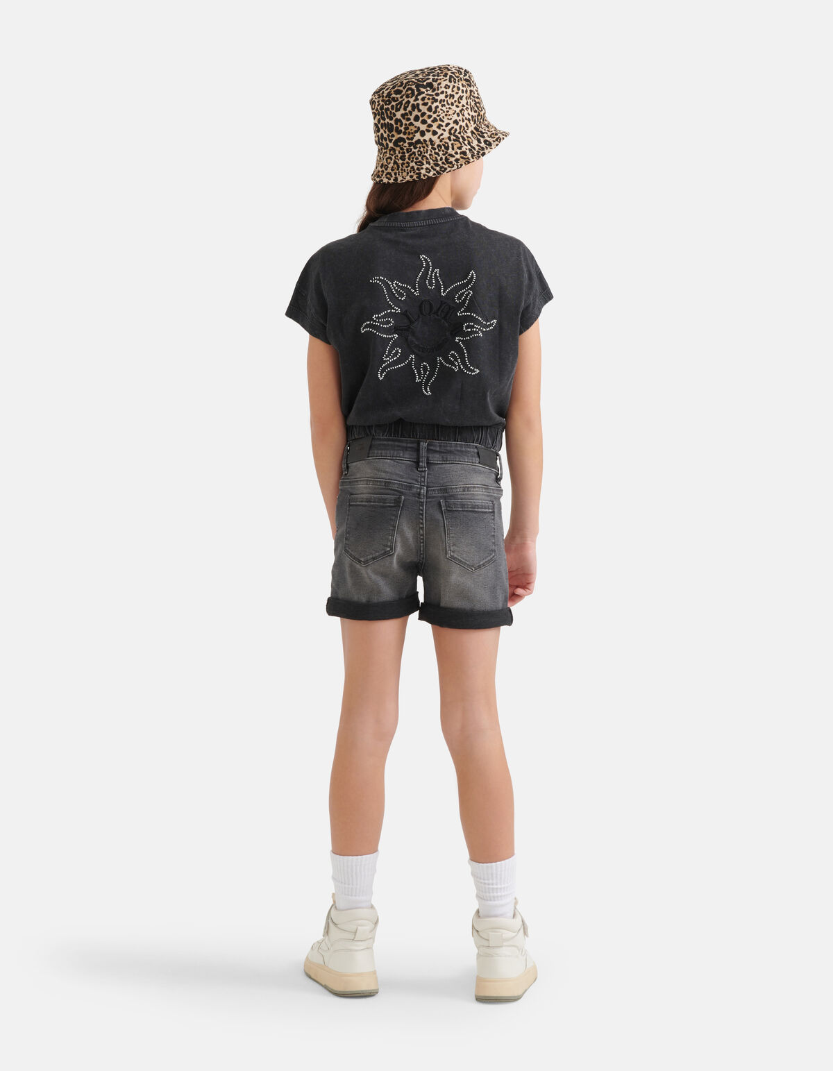 Denim Short Donkergrijs SHOEBY GIRLS