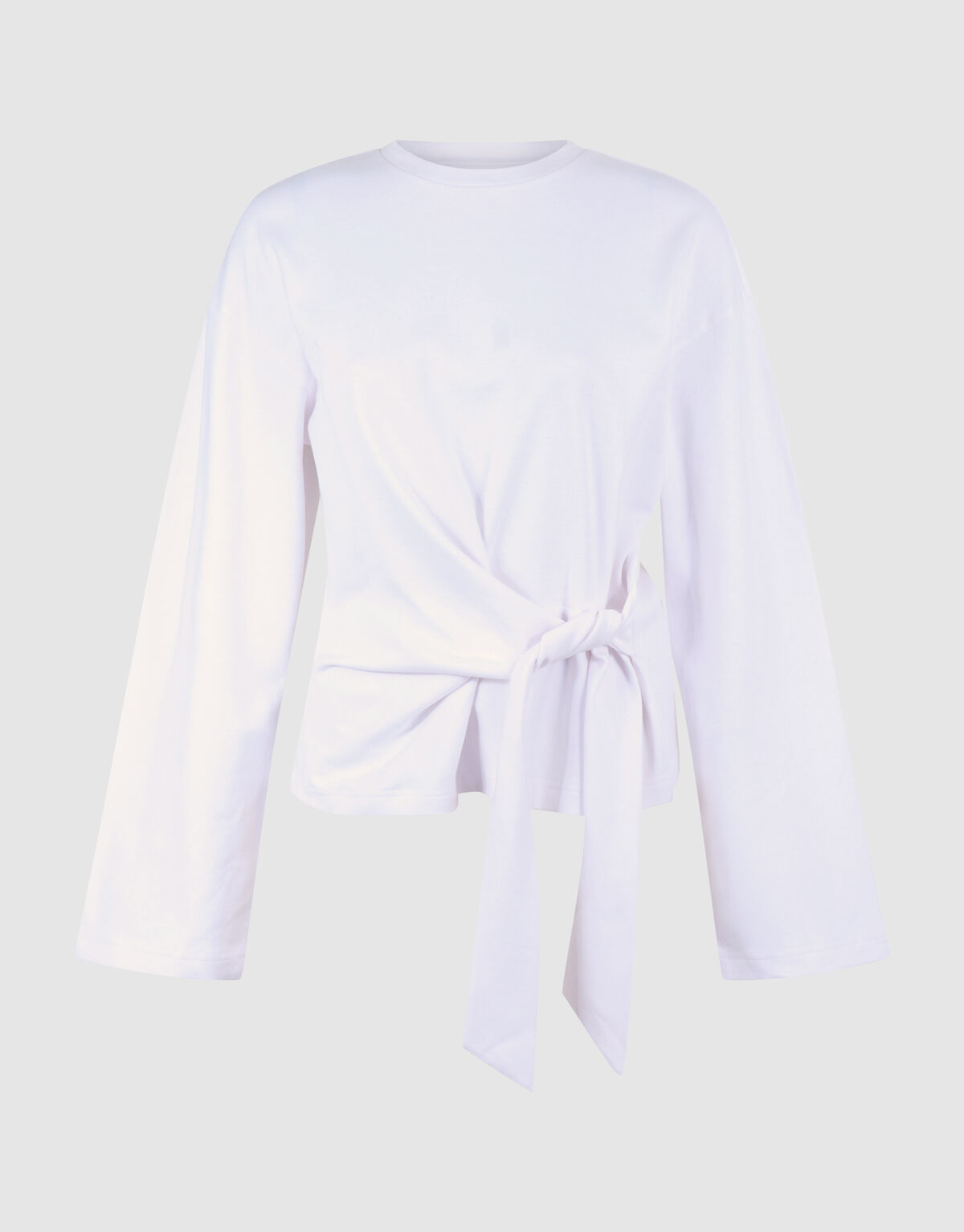 Knotted Longsleeve T-shirt Wit SHOEBY WOMEN