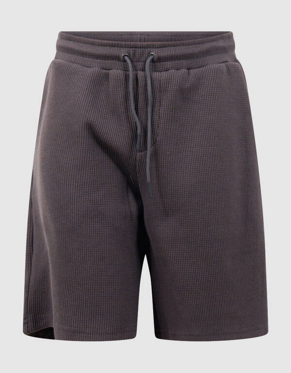 Waffle Structuur Short Donkergrijs SHOEBY BOYS