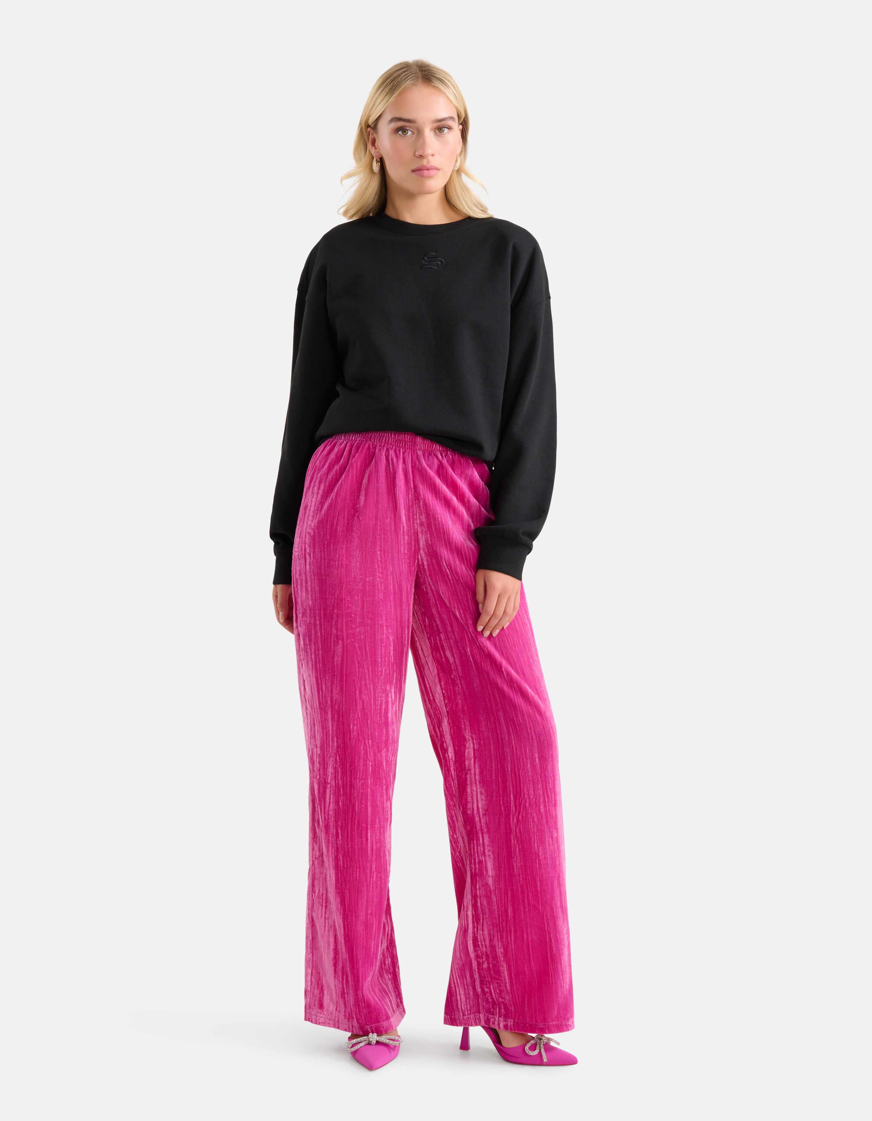 Velvet Broek Roze SHOEBY WOMEN