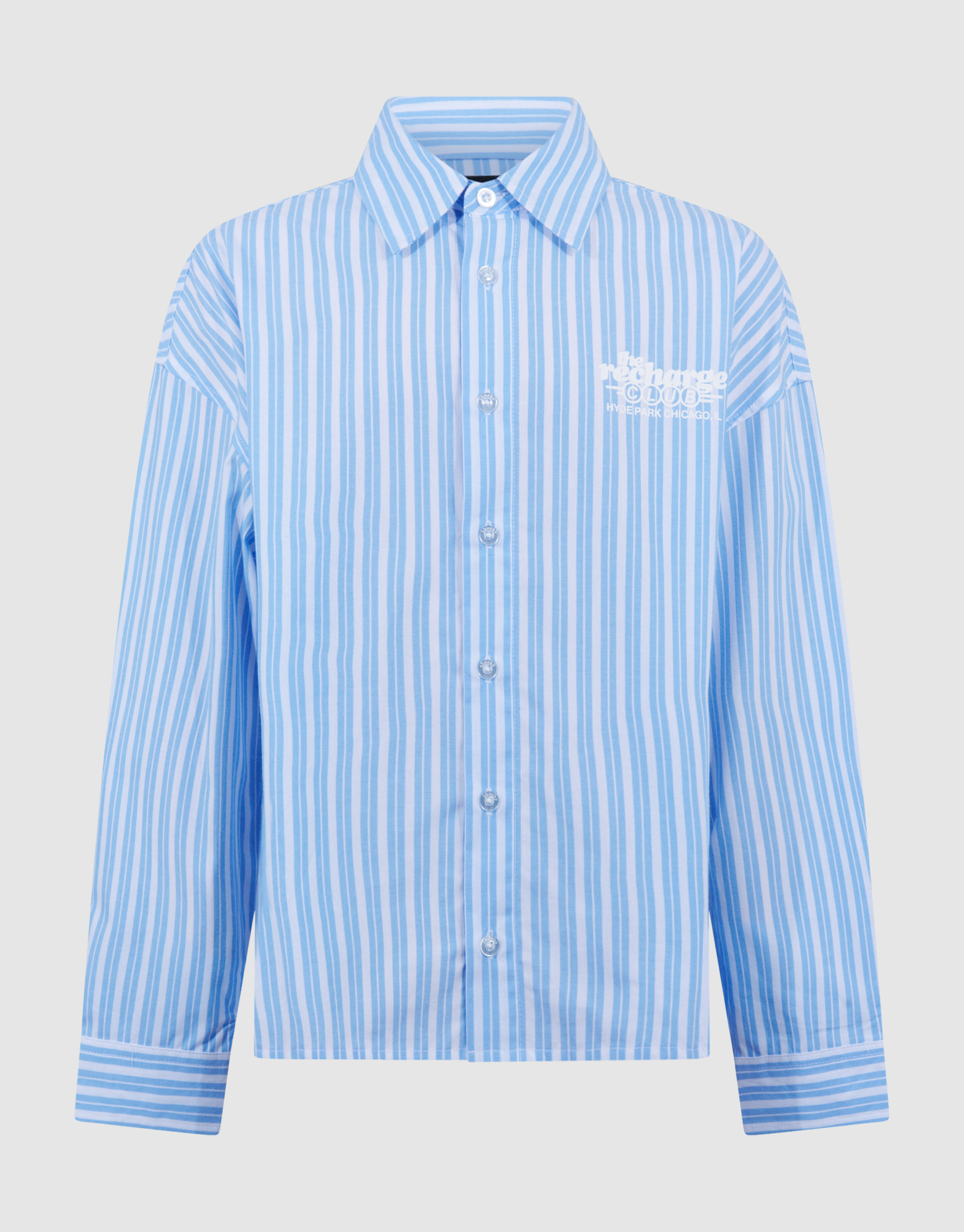 Stripe Artwork Overhemd Lichtblauw SHOEBY BOYS