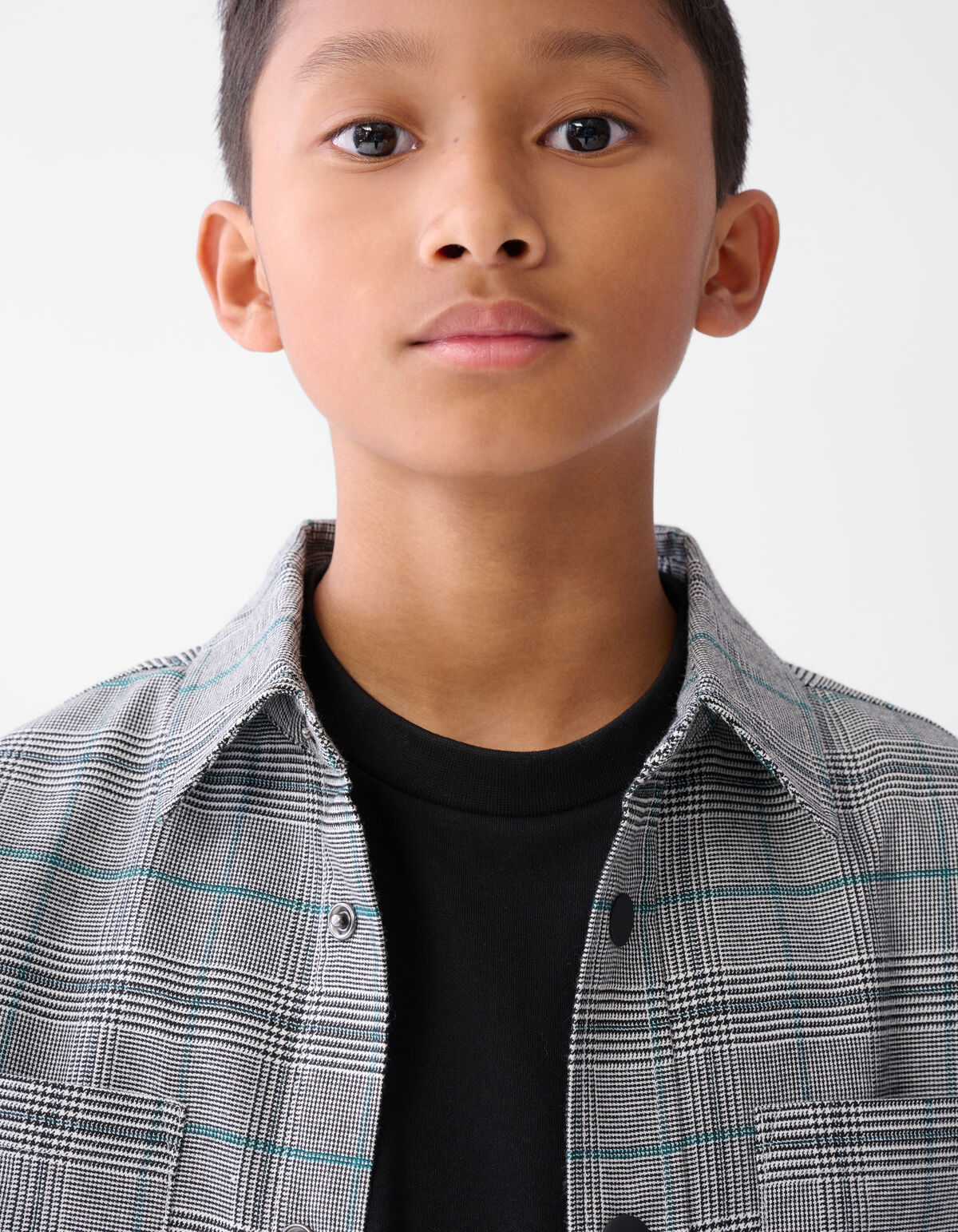 Ruiten Overshirt Grijs SHOEBY BOYS