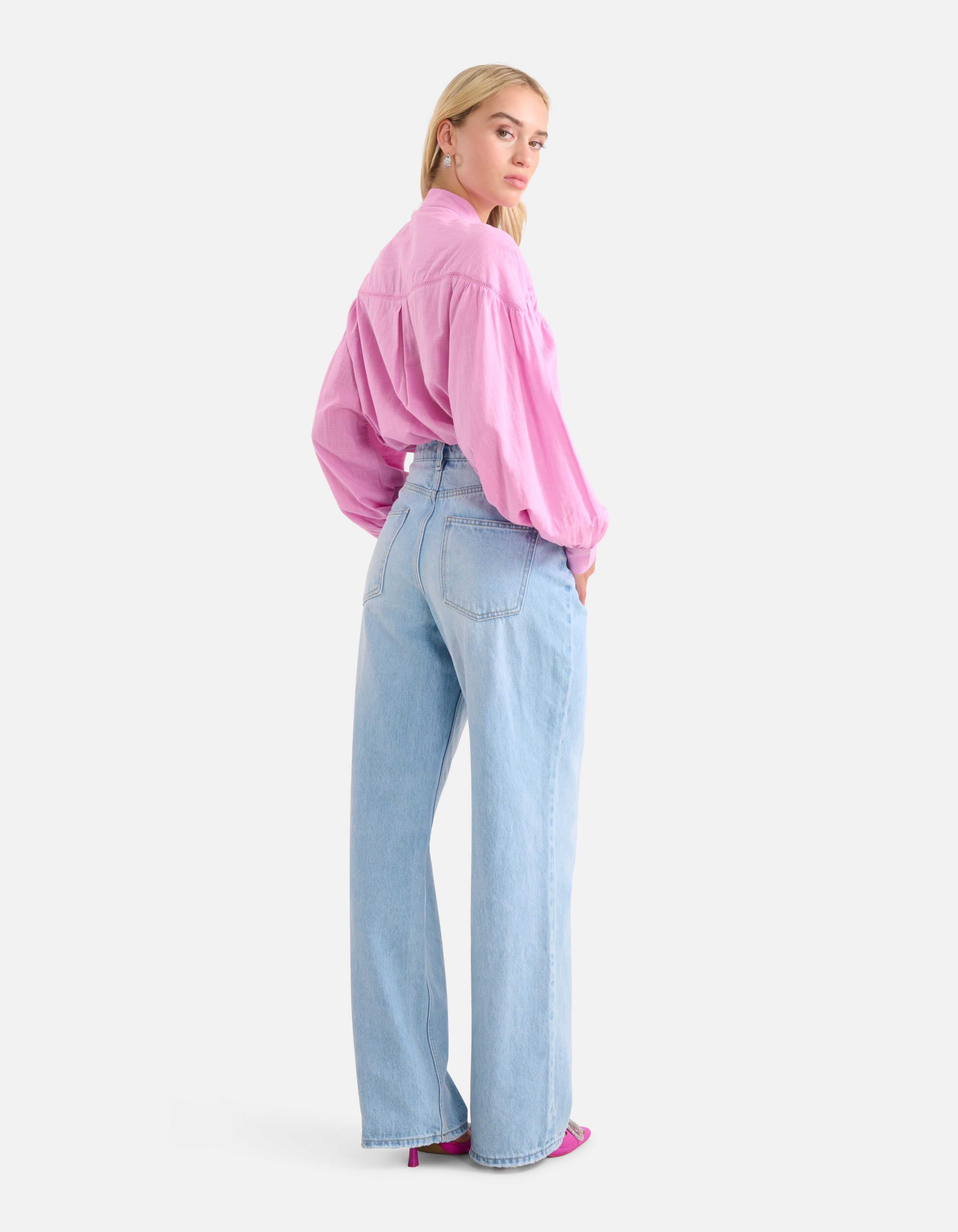 Embroidery Blouse Roze SHOEBY WOMEN